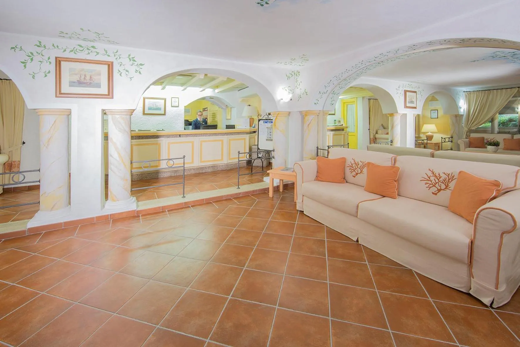 Lobby or reception in Colonna Beach Hotel Marinella