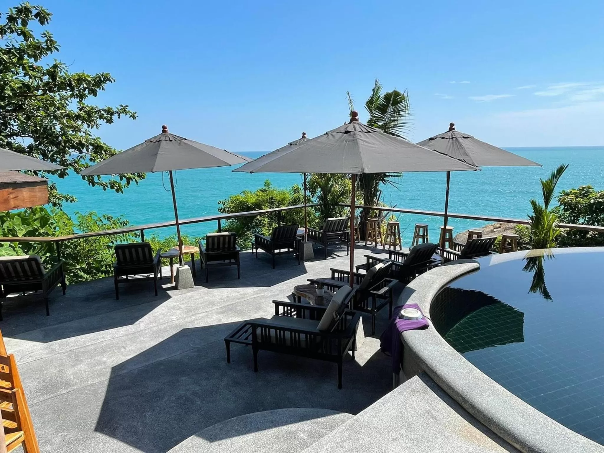 Swimming pool in Vikasa Yoga Retreat