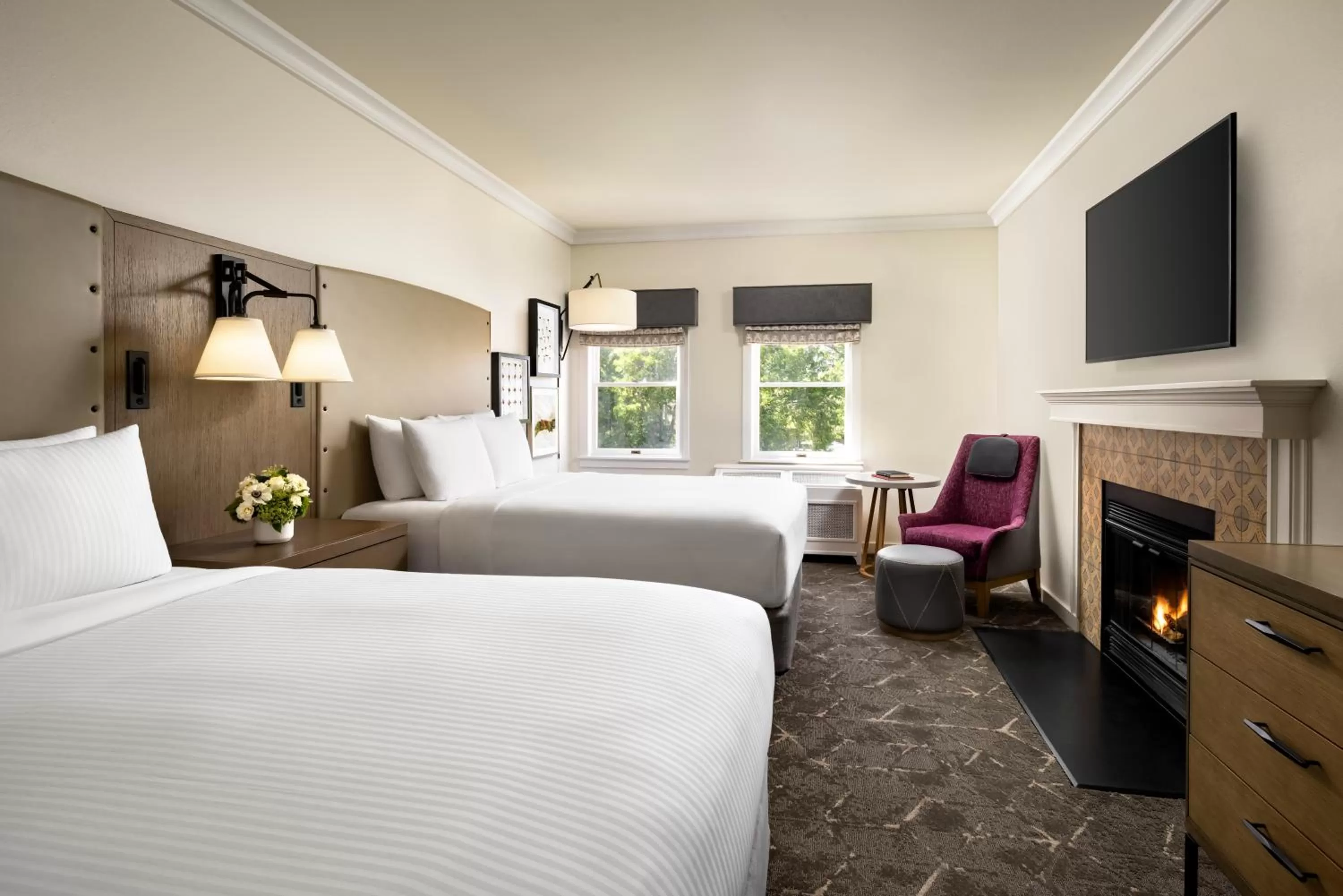 View (from property/room), Bed in Fairmont Sonoma Mission Inn & Spa