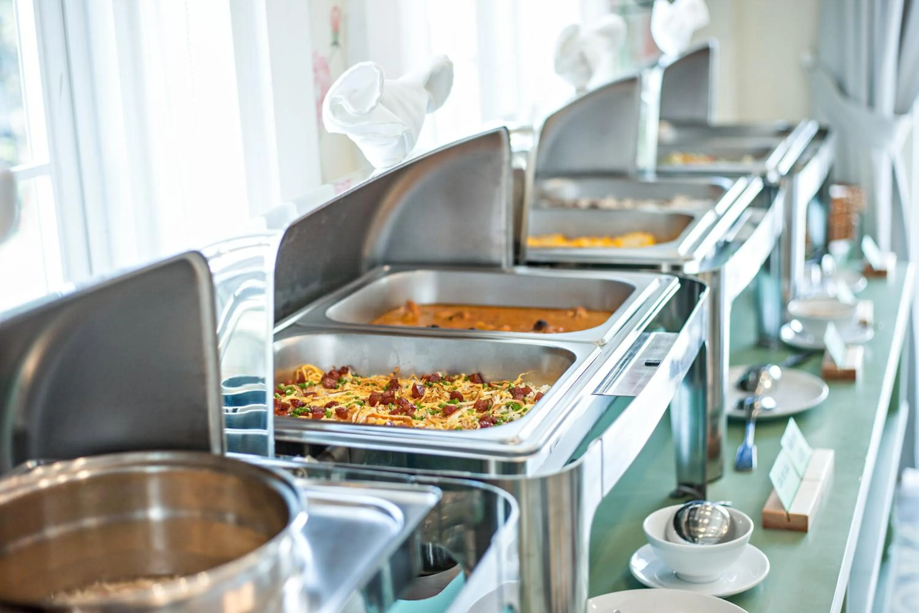 Buffet breakfast in Dalat De Charme Village