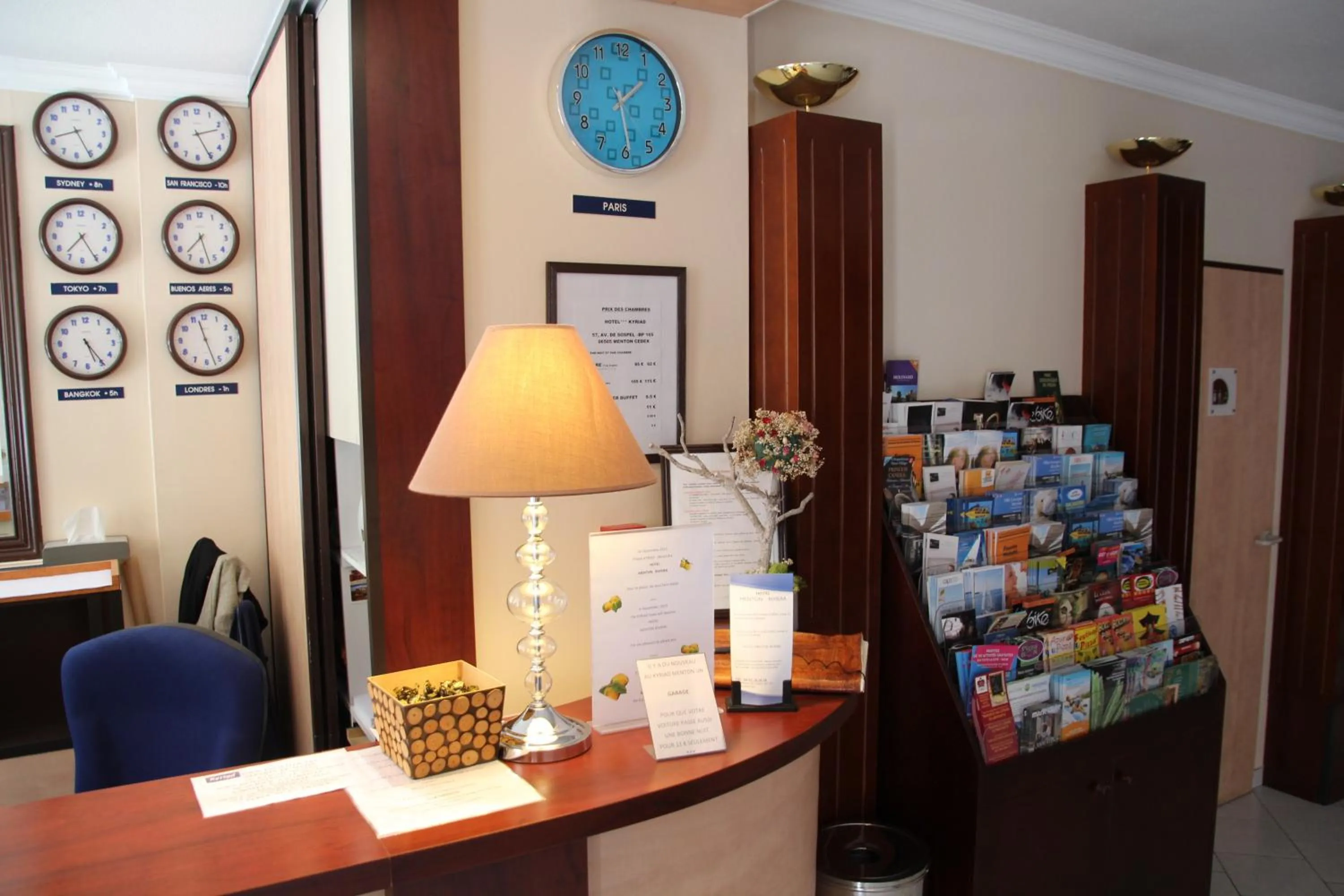 Lobby or reception in Hotel Menton Riviera