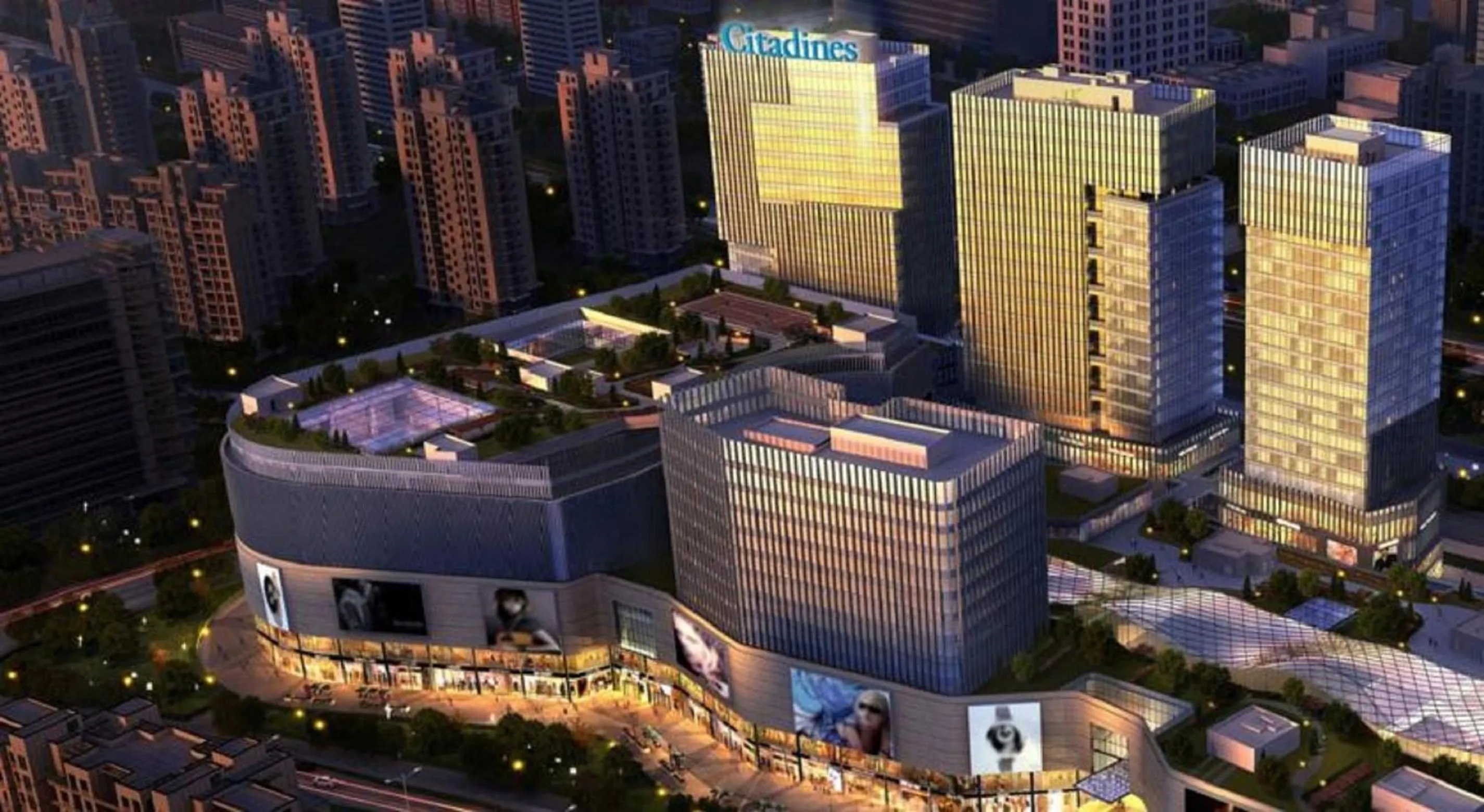 Facade/entrance, Bird's-eye View in Citadines Intime City Hangzhou