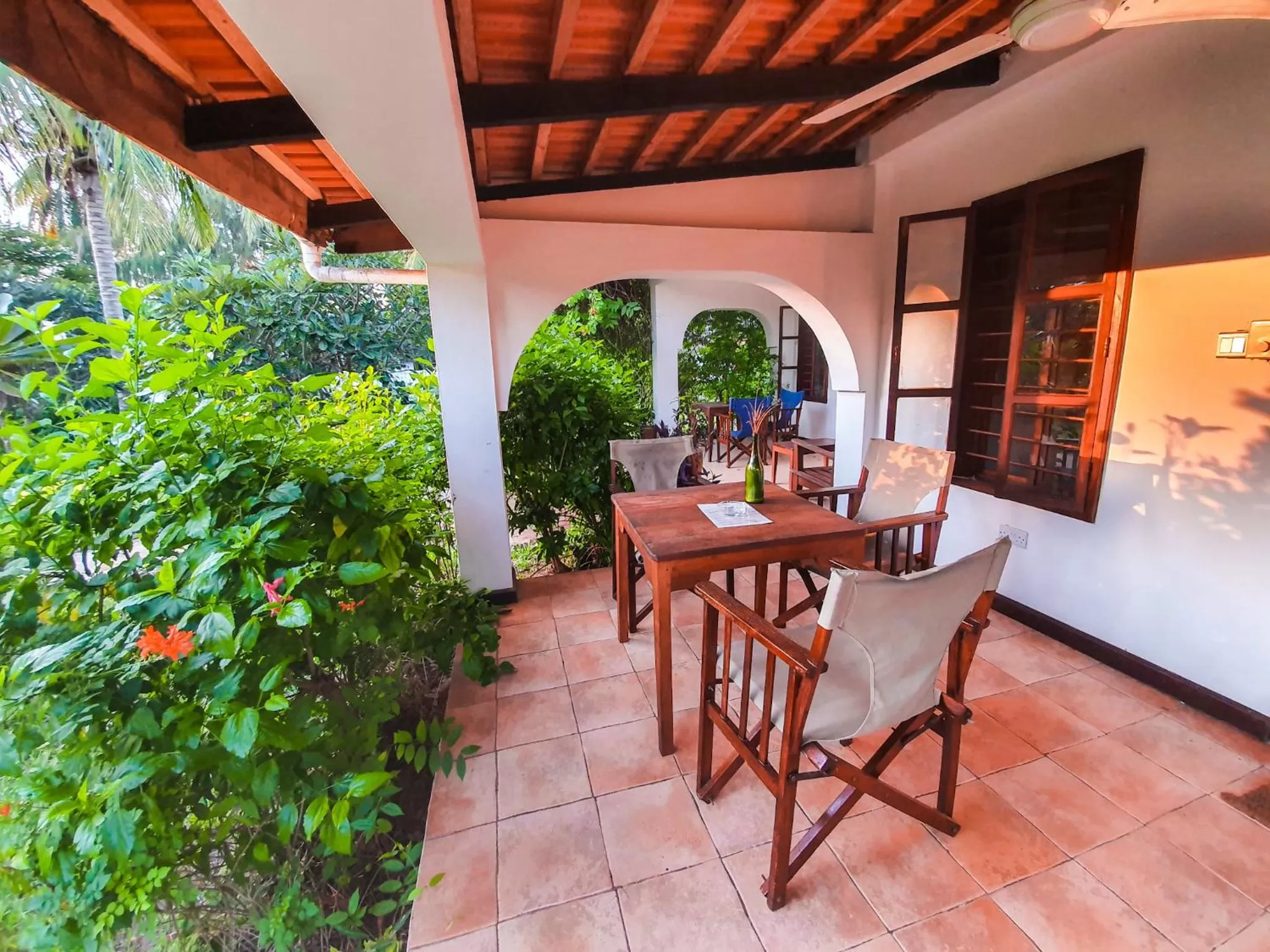 Patio in Flame Tree Cottages