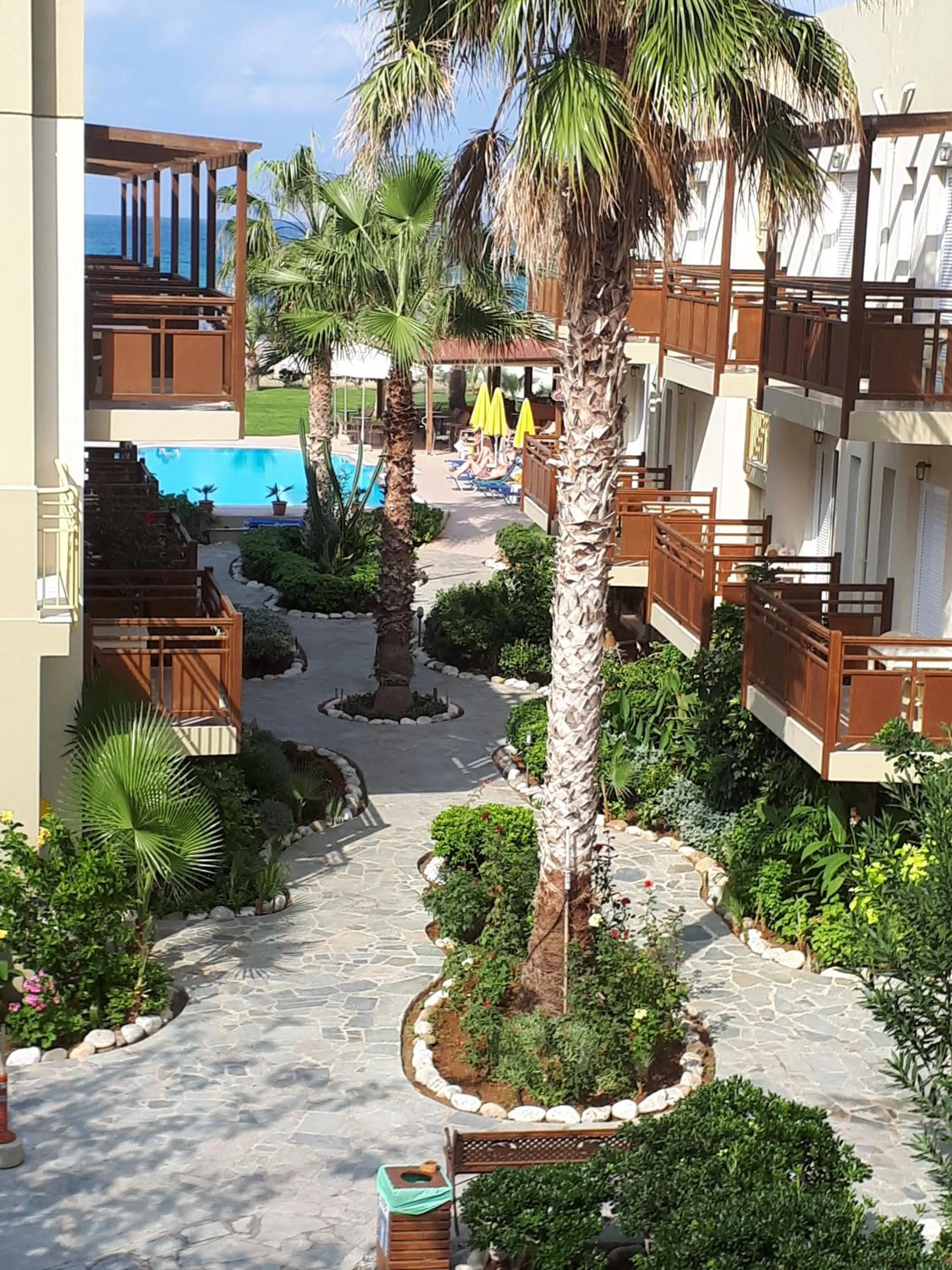 Pool view in Ilian Beach & Apartments