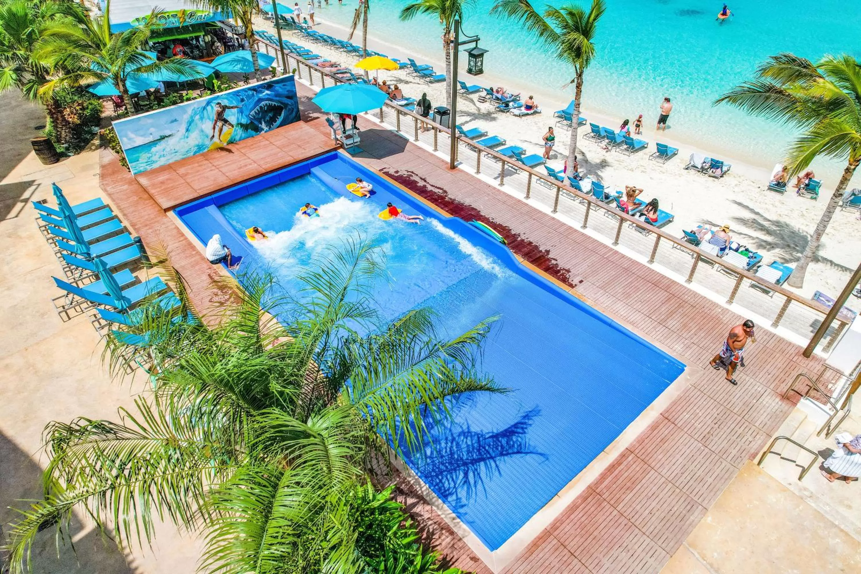 Aqua park in Margaritaville Beach Resort Nassau