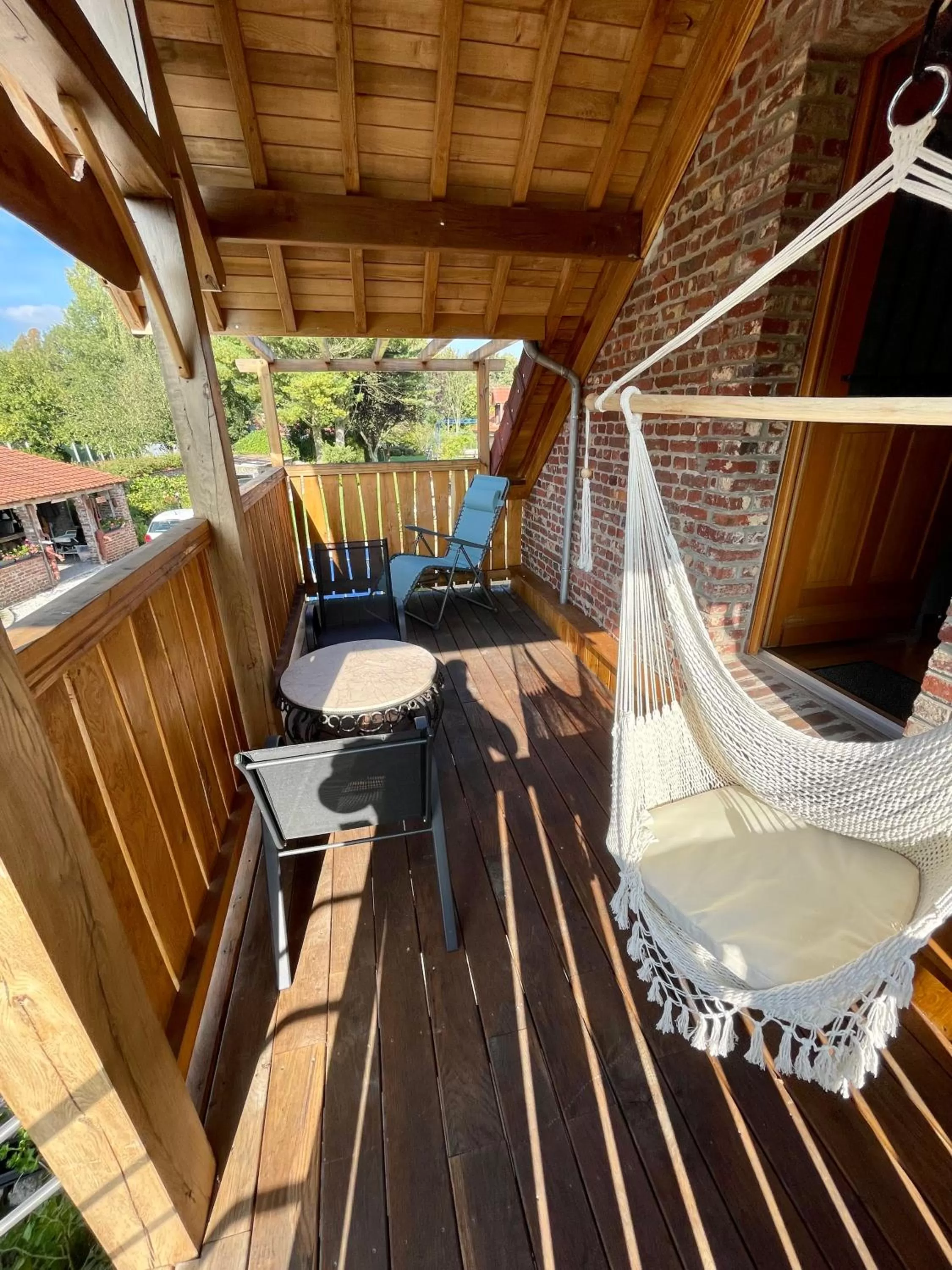 Balcony/Terrace in La Mésangeraie Gîte Chambres d'hôtes
