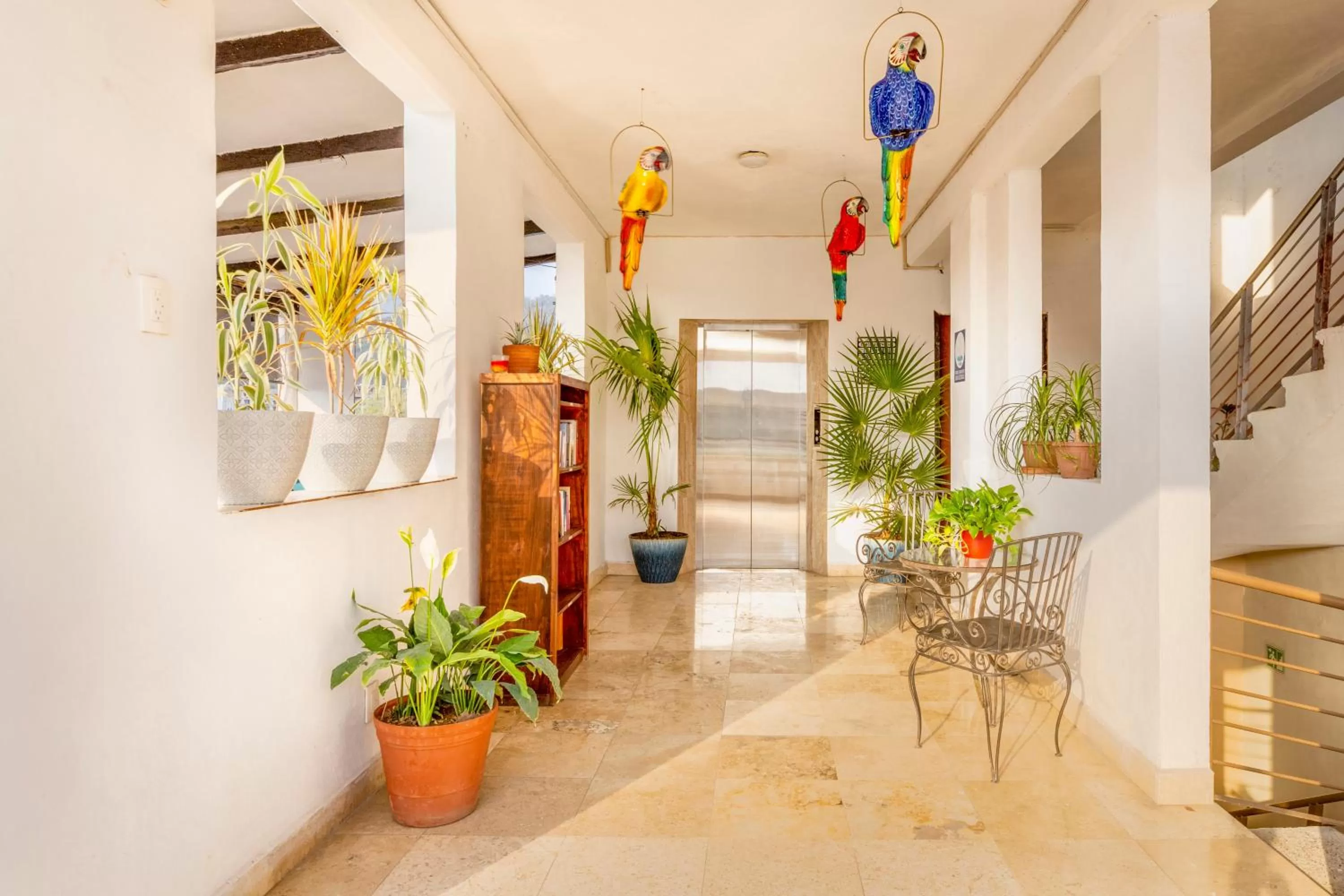 elevator in Hotel Pueblito Vallarta