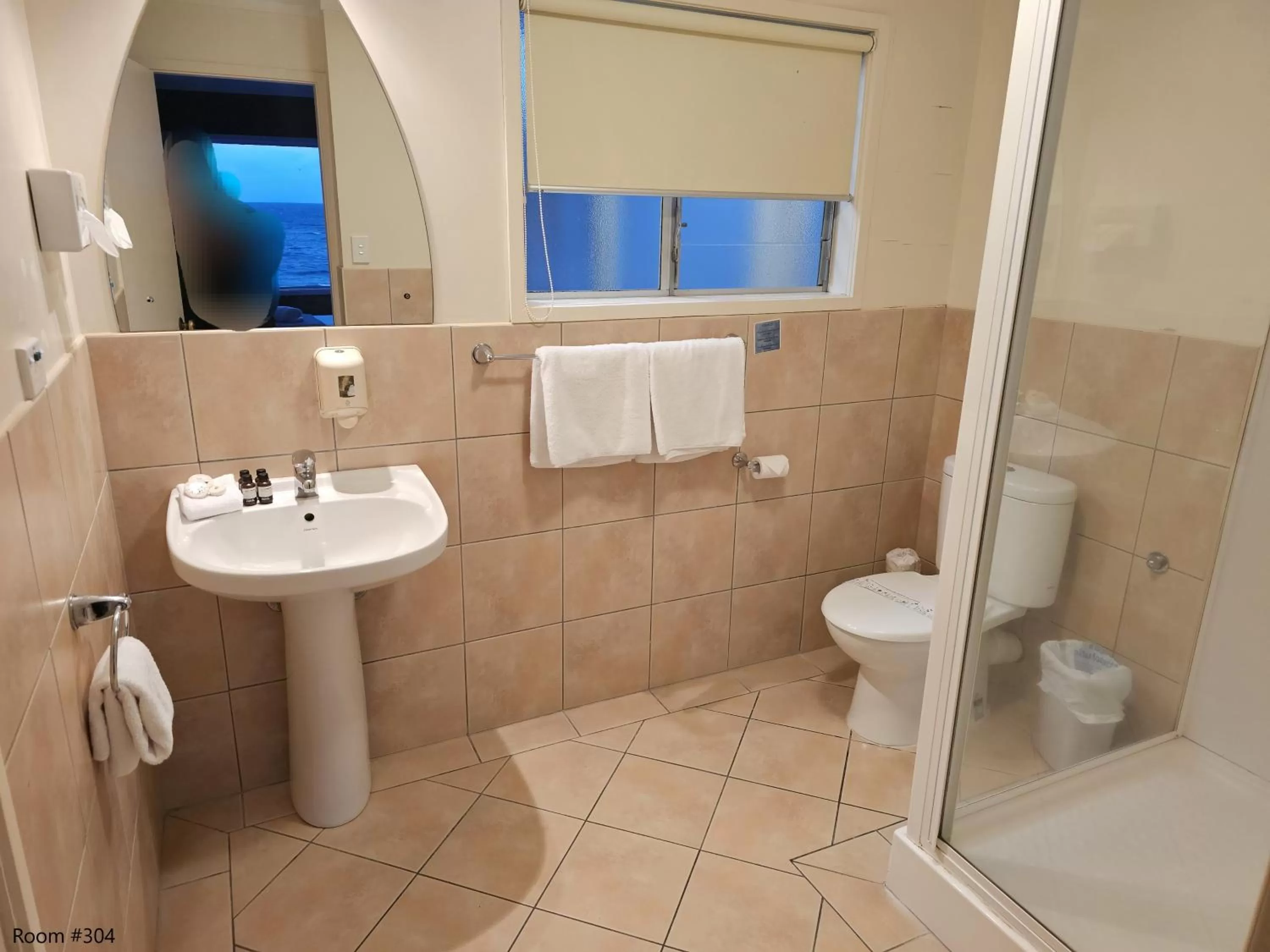 Shower in Tui Oaks Motel