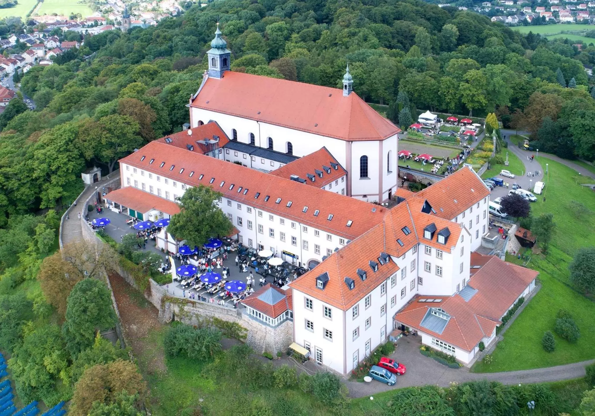 Bird's eye view in Kloster Frauenberg