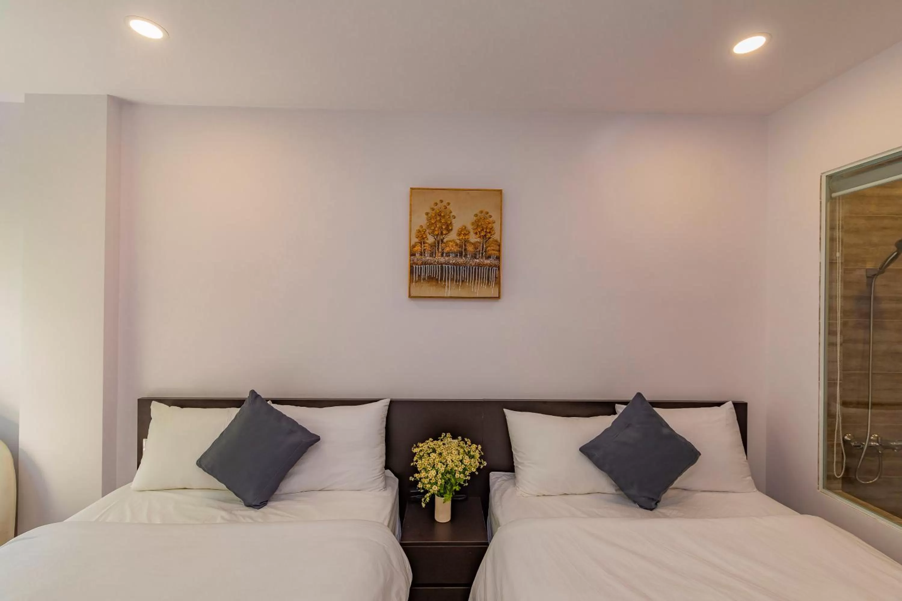 Bed in Khanh Uyen 3 Hotel