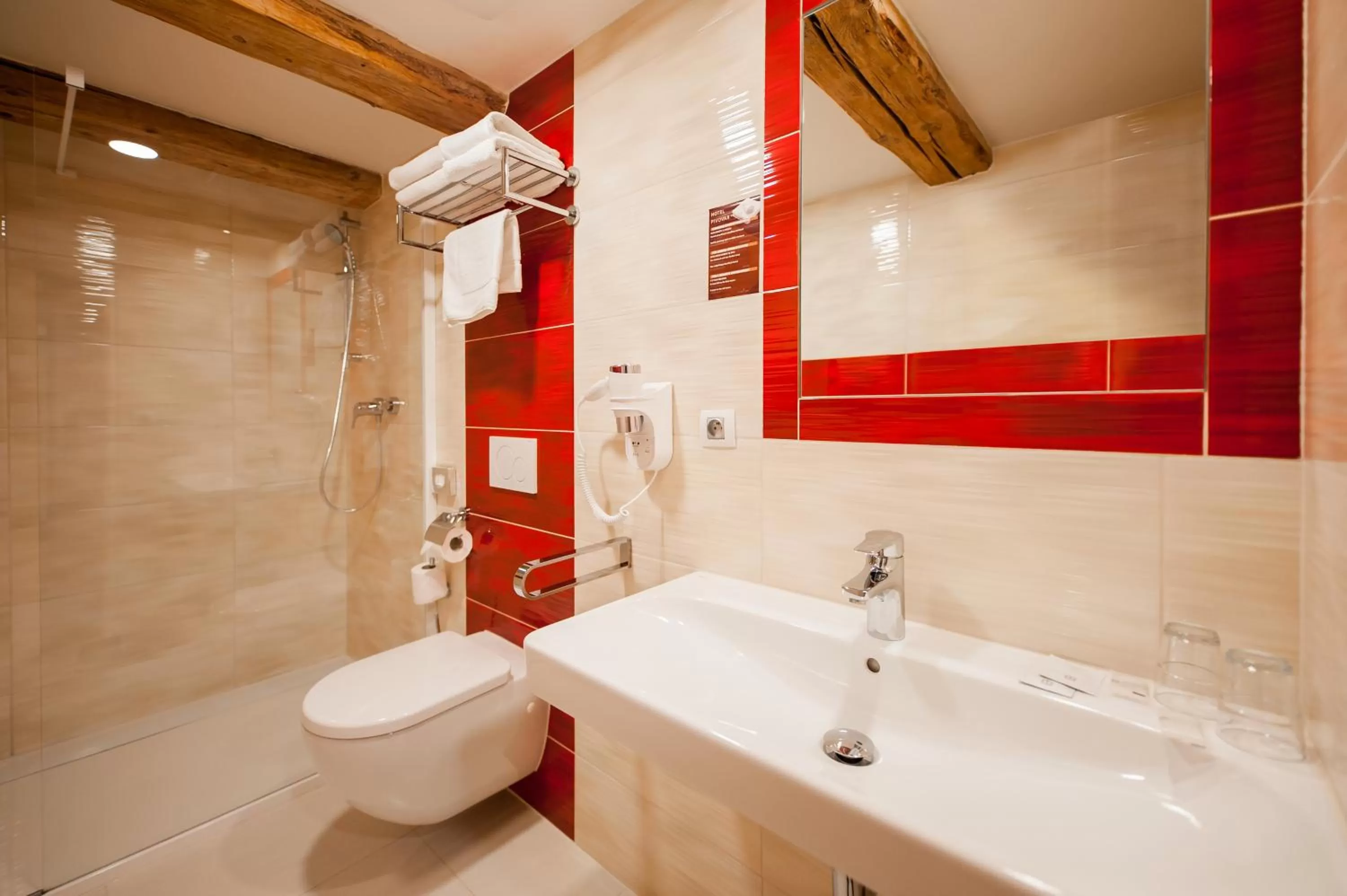 Bathroom in Hotel Pivovar