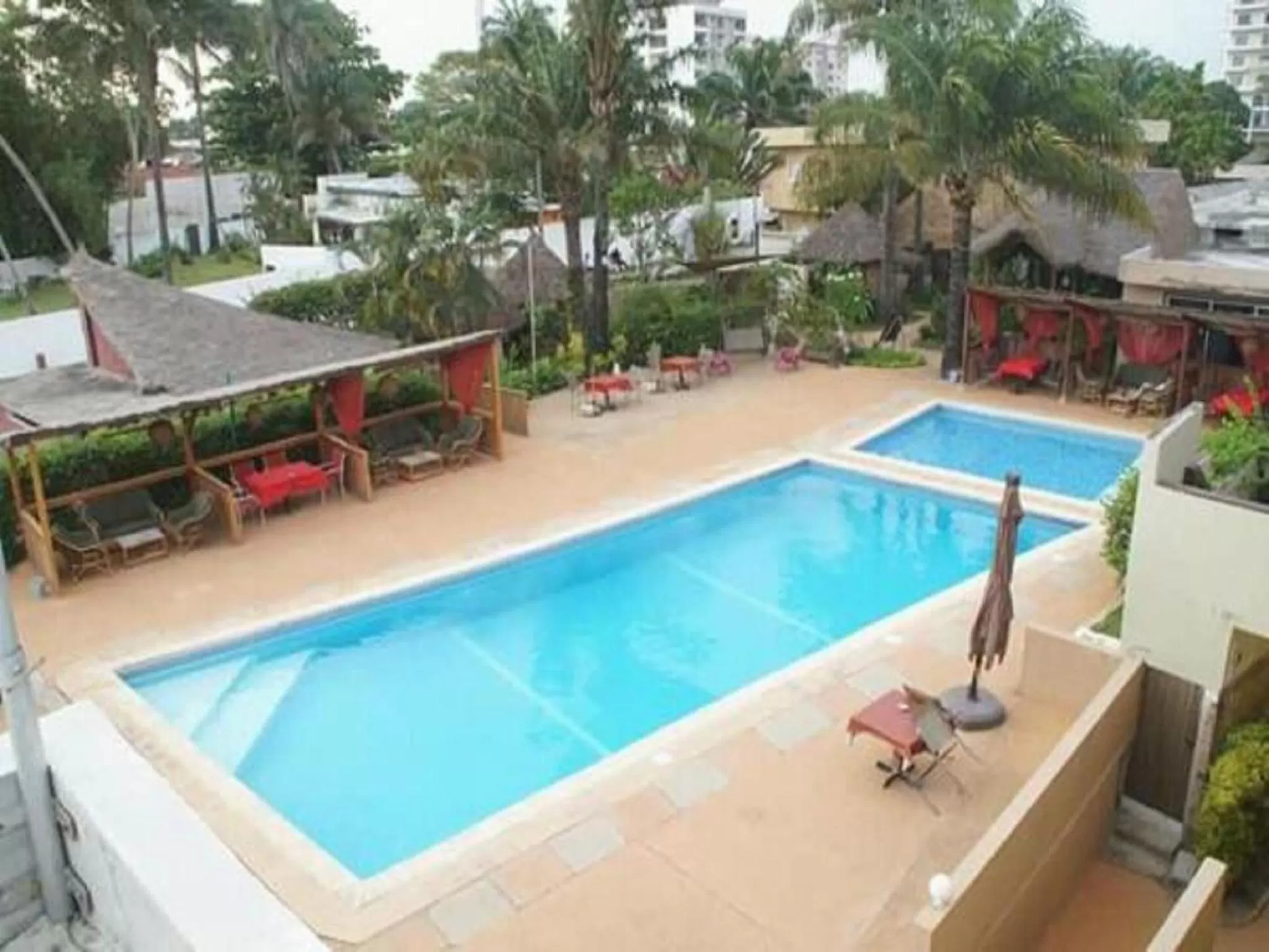 Patio in Hotel Le Marly