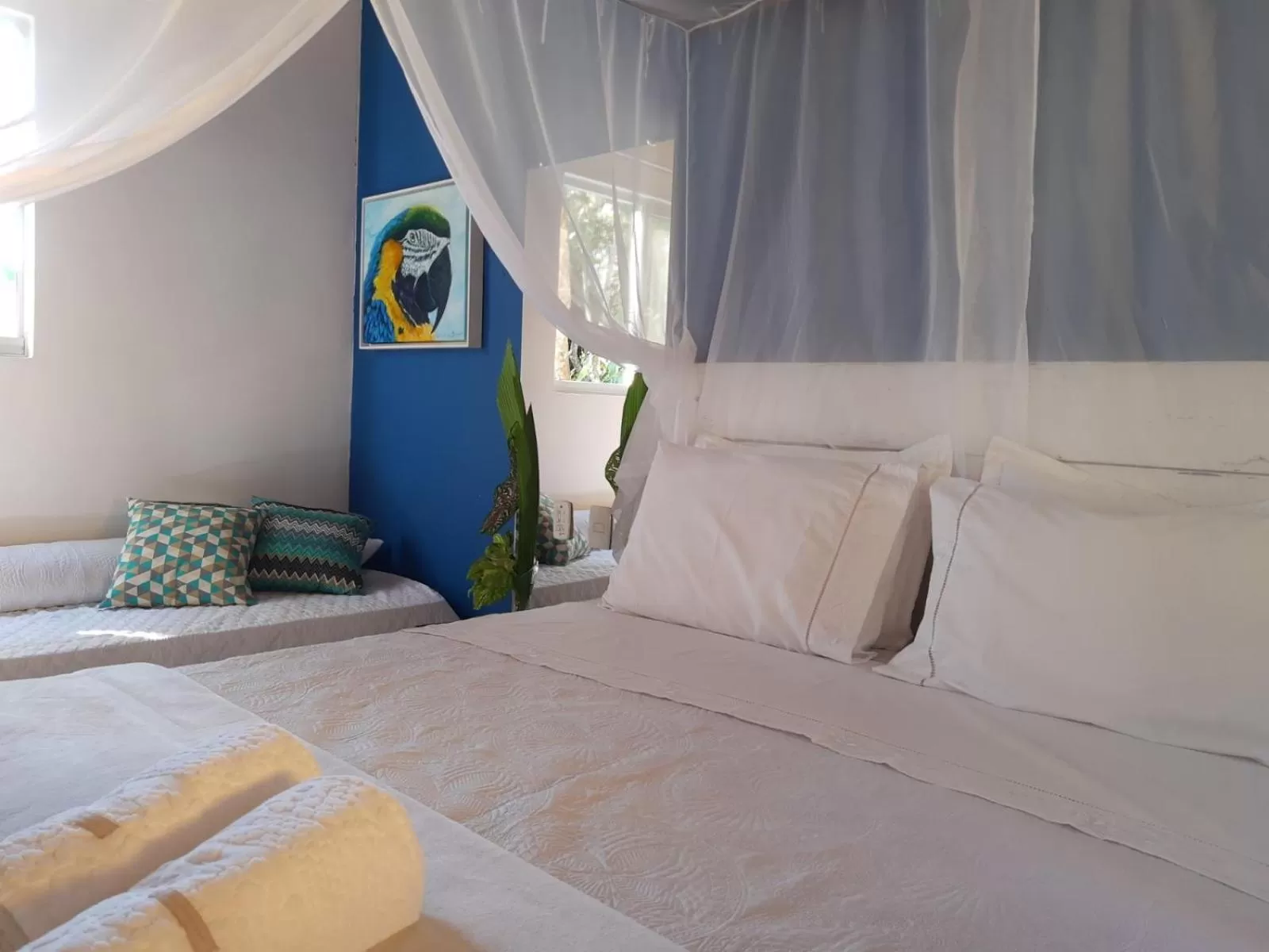 Bed in Magias de Paraty Ecopousada