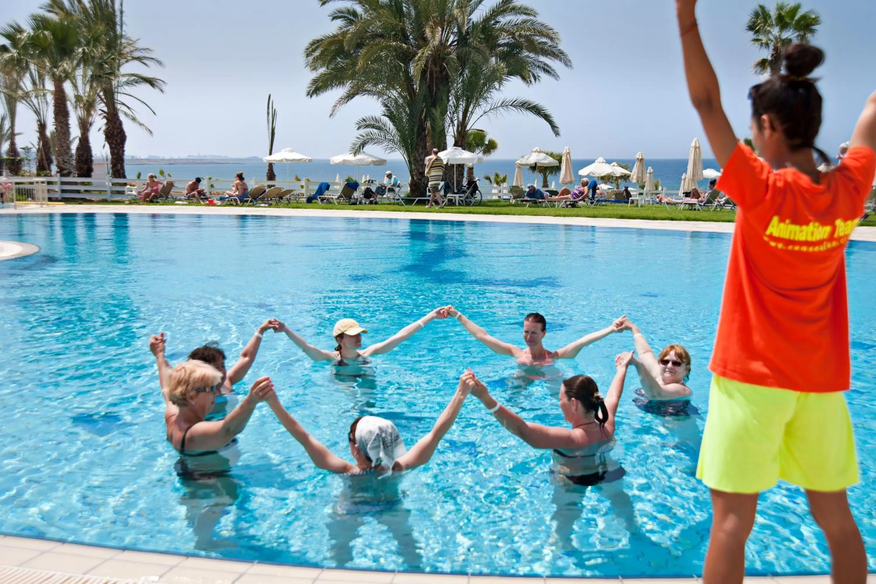 People in Akti Beach Hotel & Village Resort