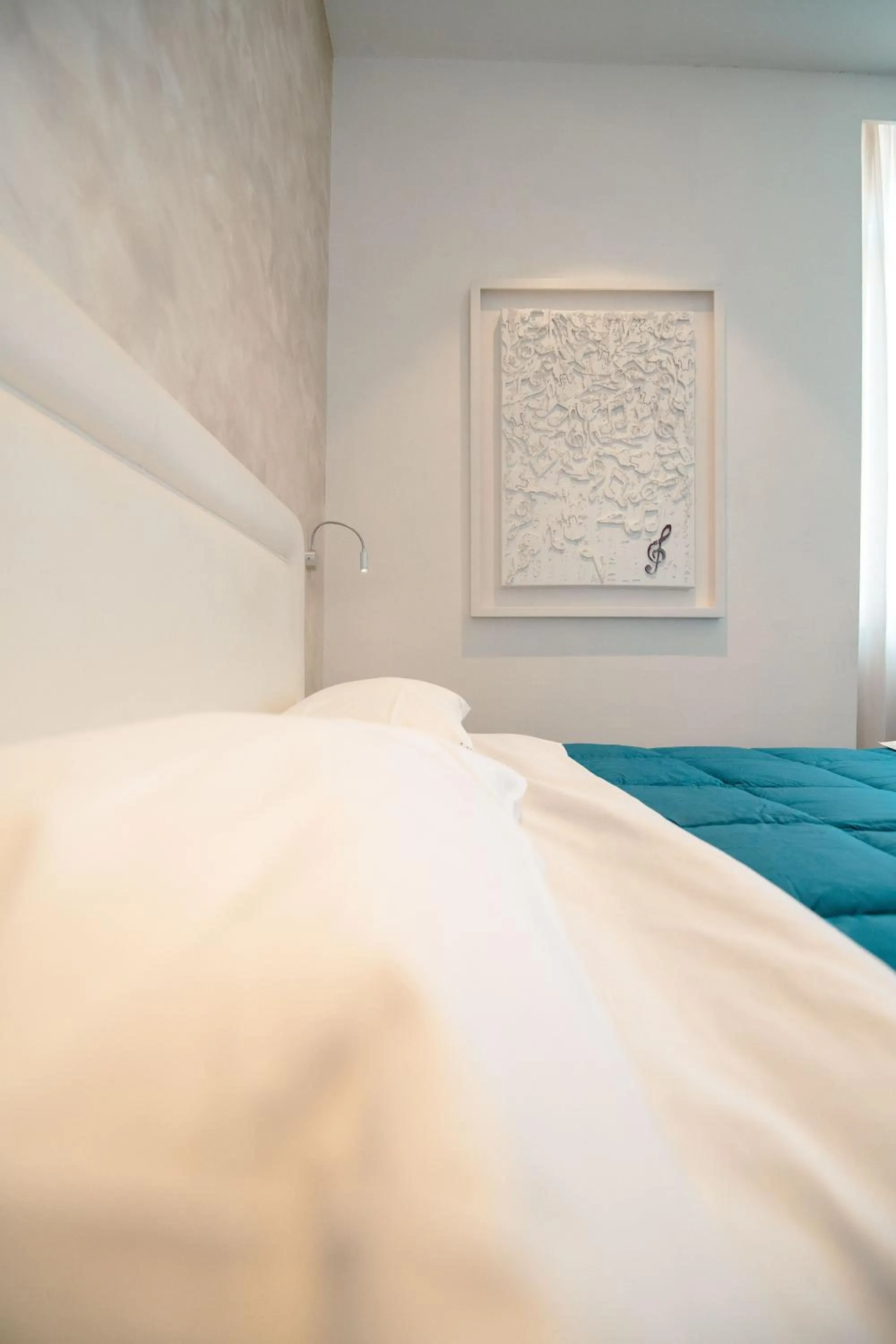 Decorative detail, Bed in Hotel Bruman Salerno