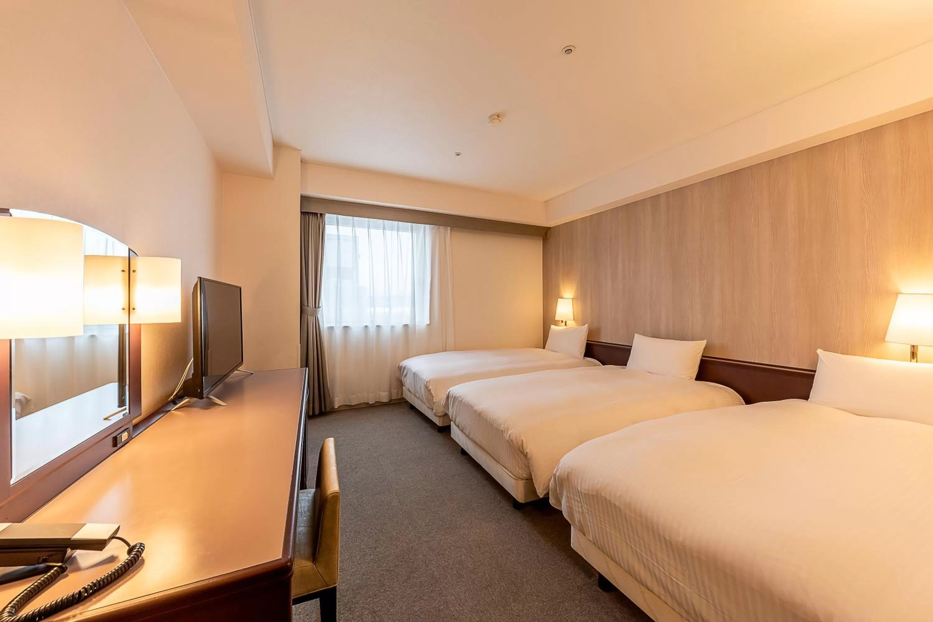 Photo of the whole room, Bed in Court Hotel Asahikawa