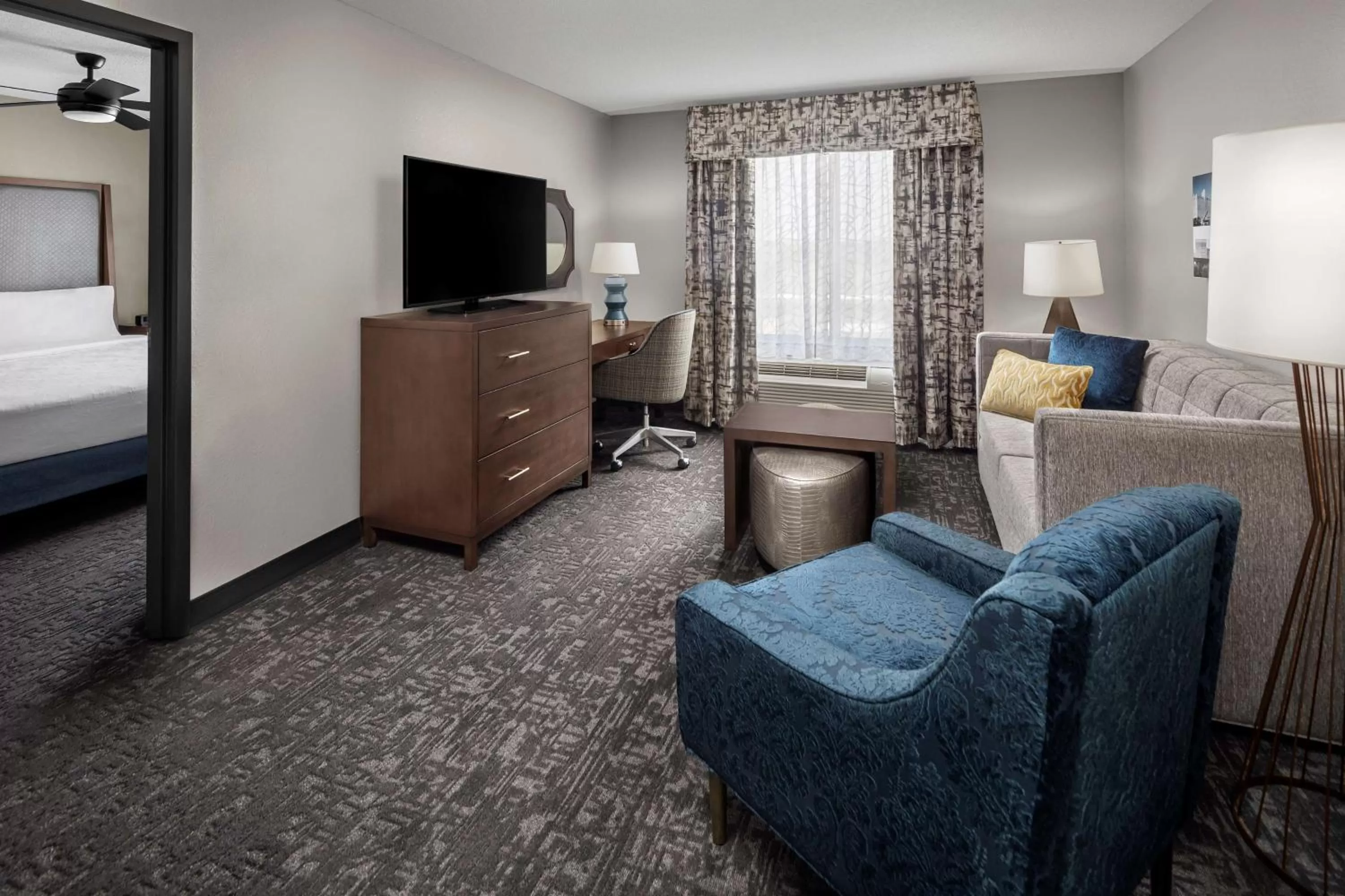 TV and multimedia, Bed in Homewood Suites by Hilton Orland Park
