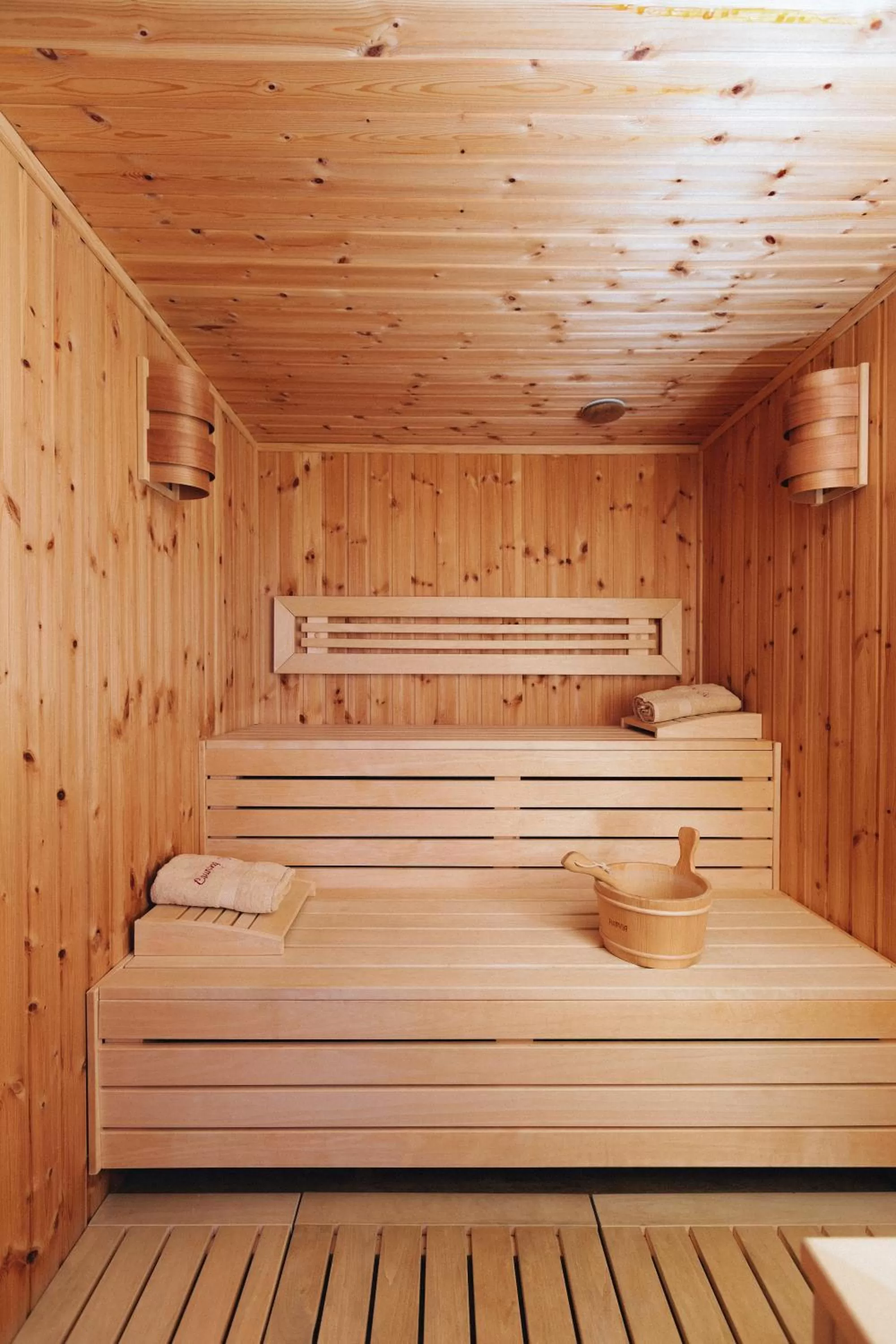 Sauna in Country Spa Retreat