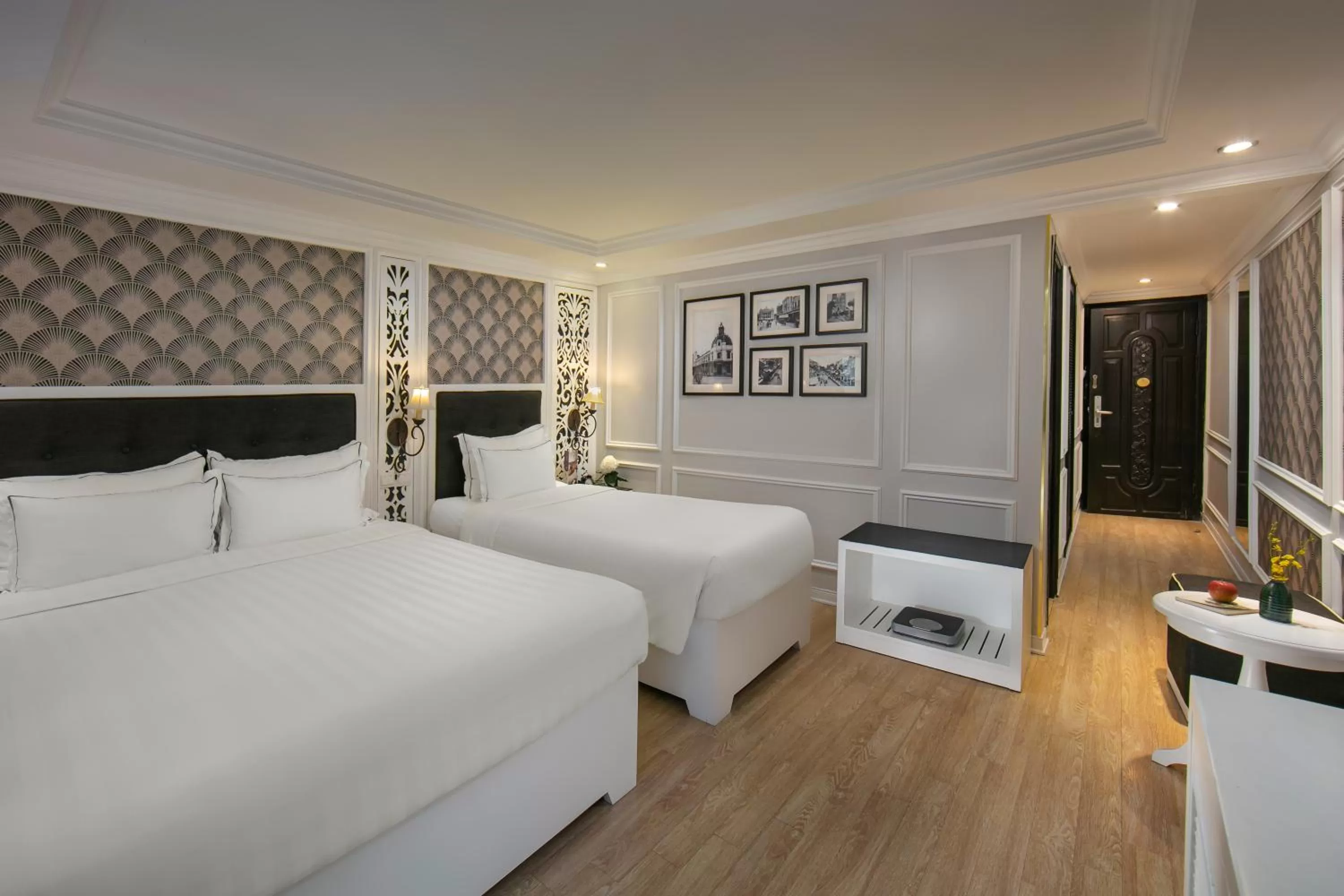 Photo of the whole room, Bed in Lavender Central Hotel & Spa Hanoi