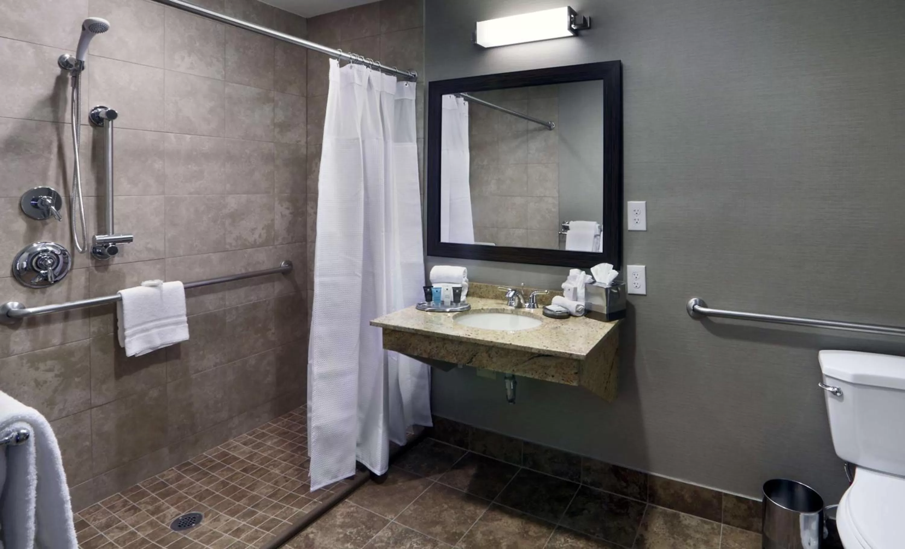 Shower in The Verve Boston Natick, Tapestry Collection by Hilton