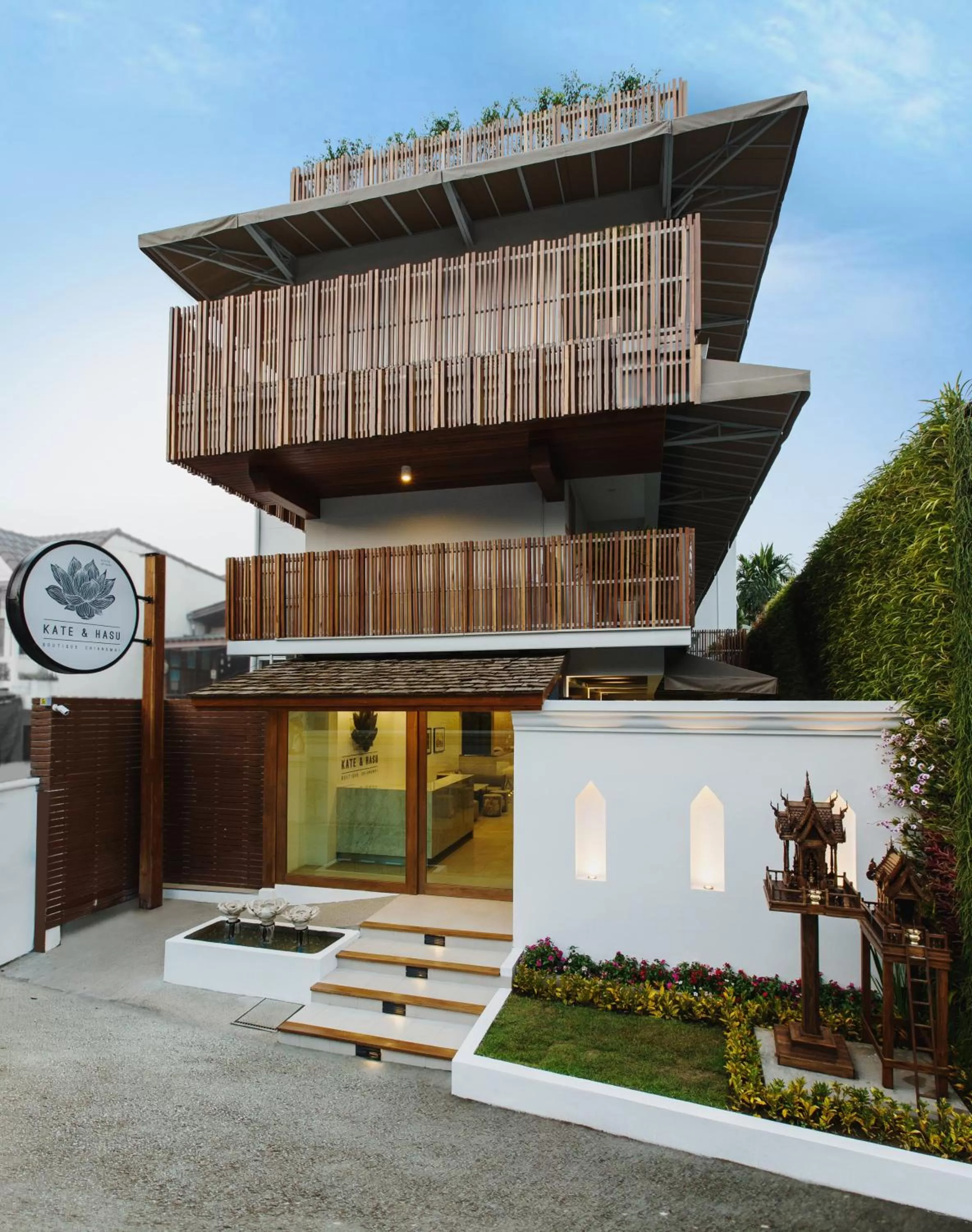 Property building in Kate and Hasu Boutique Chiangmai