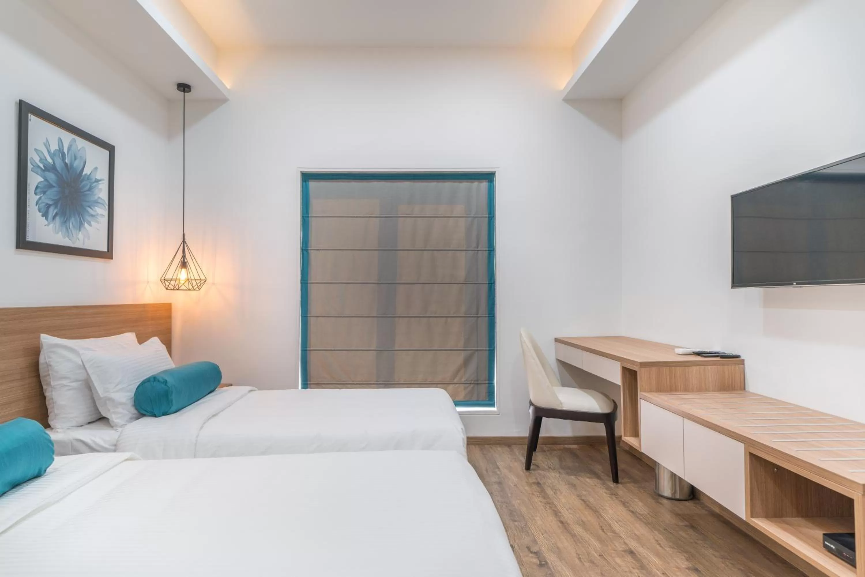 Bedroom, Bed in SKYLA Studios & Suites - Jubilee Hills