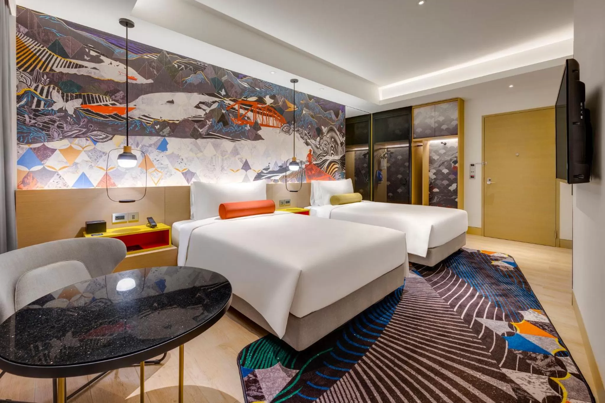 Photo of the whole room, Bed in Hotel Indigo Taipei North by IHG