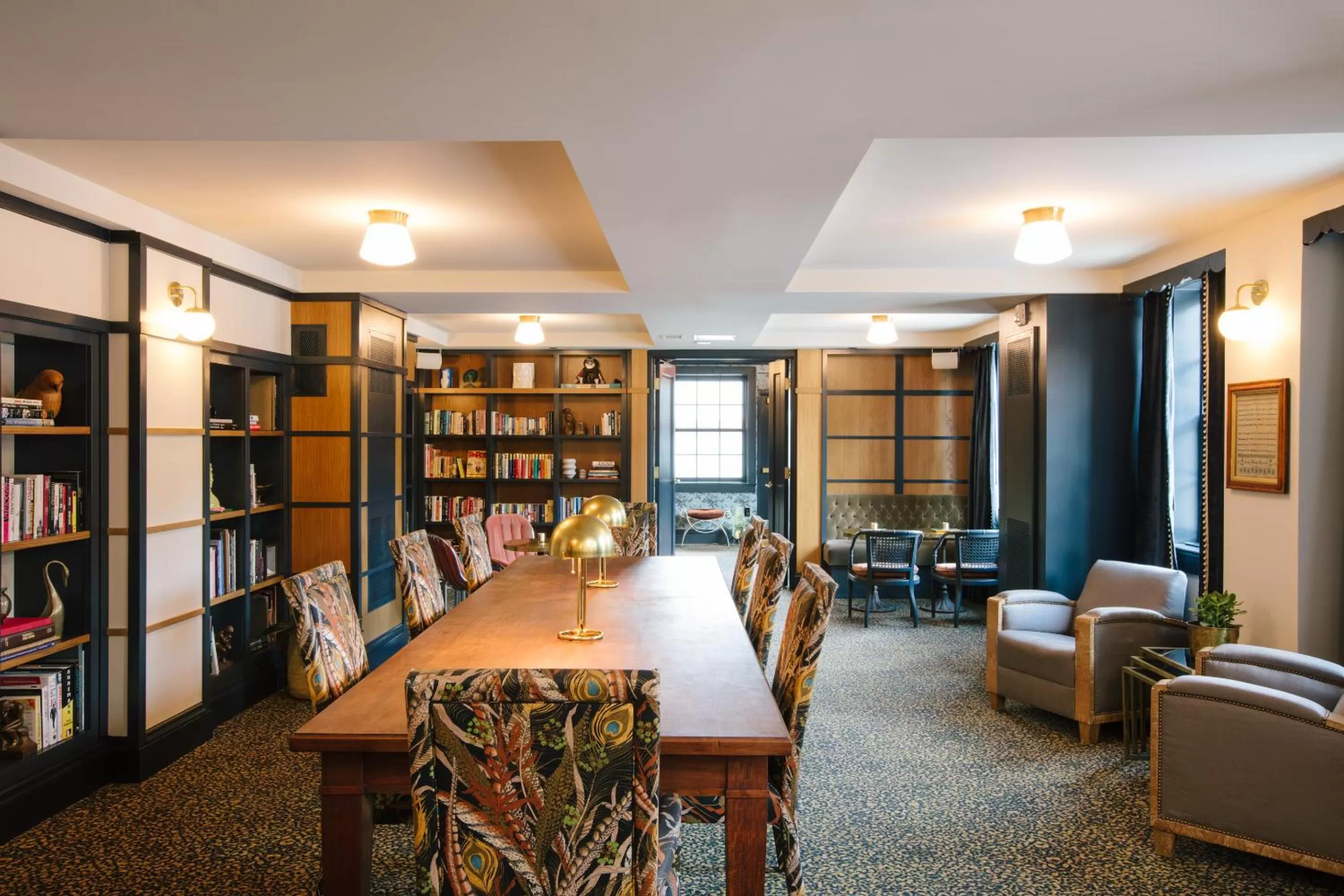 Library in Hotel Clermont Atlanta, by Oliver