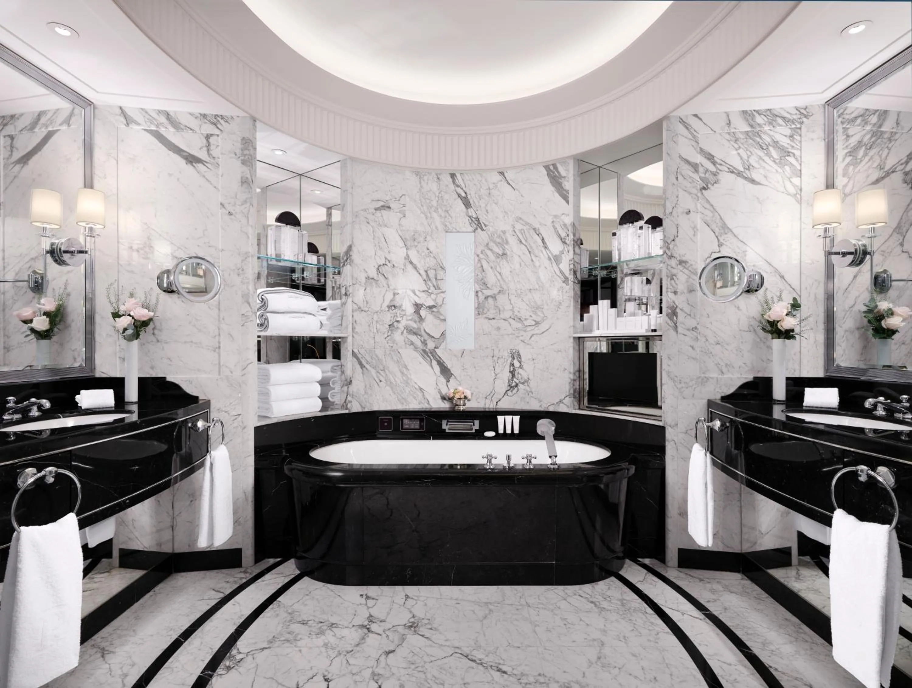 Bathroom in The Peninsula Paris