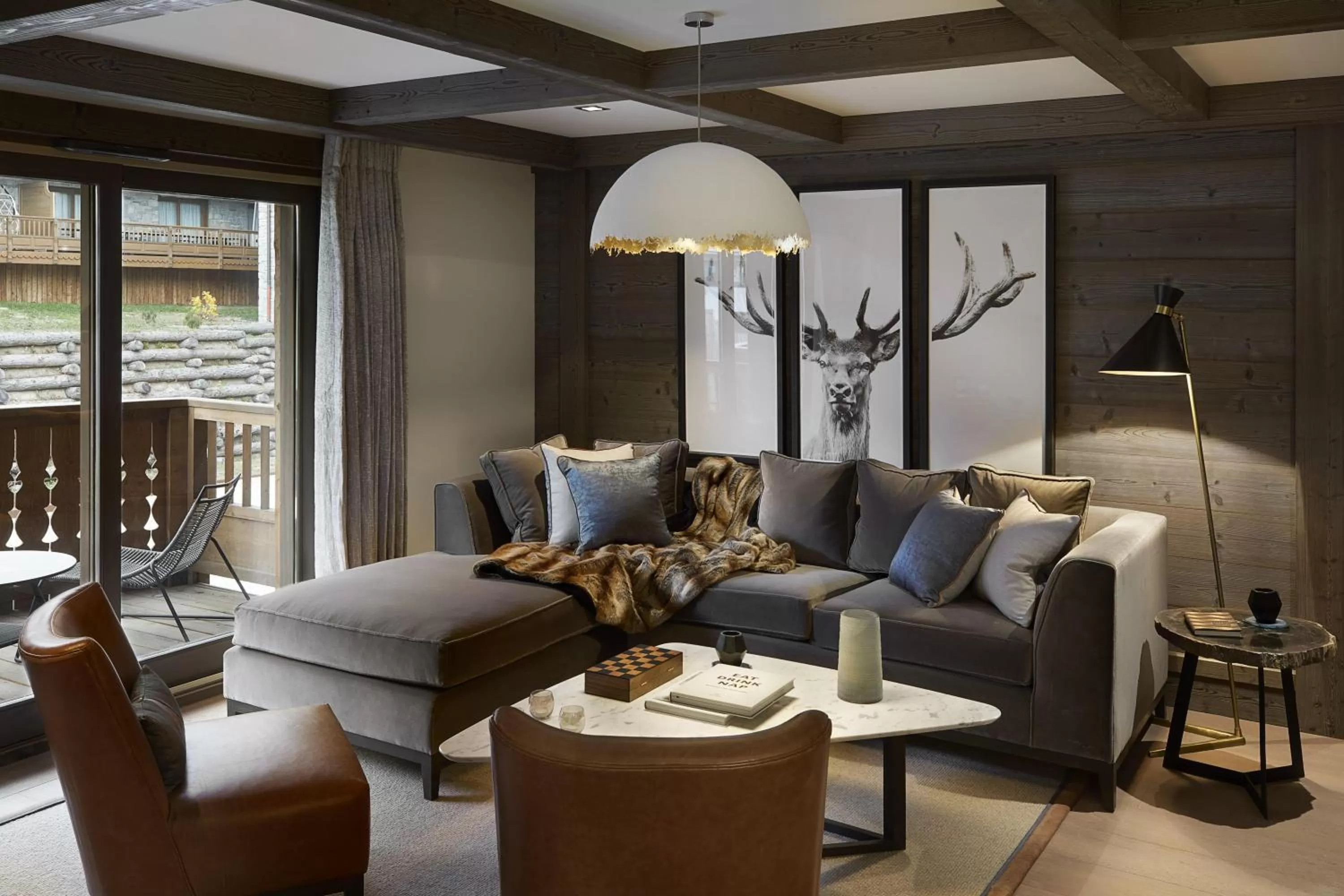 Living room in Six Senses Residences & Spa Courchevel