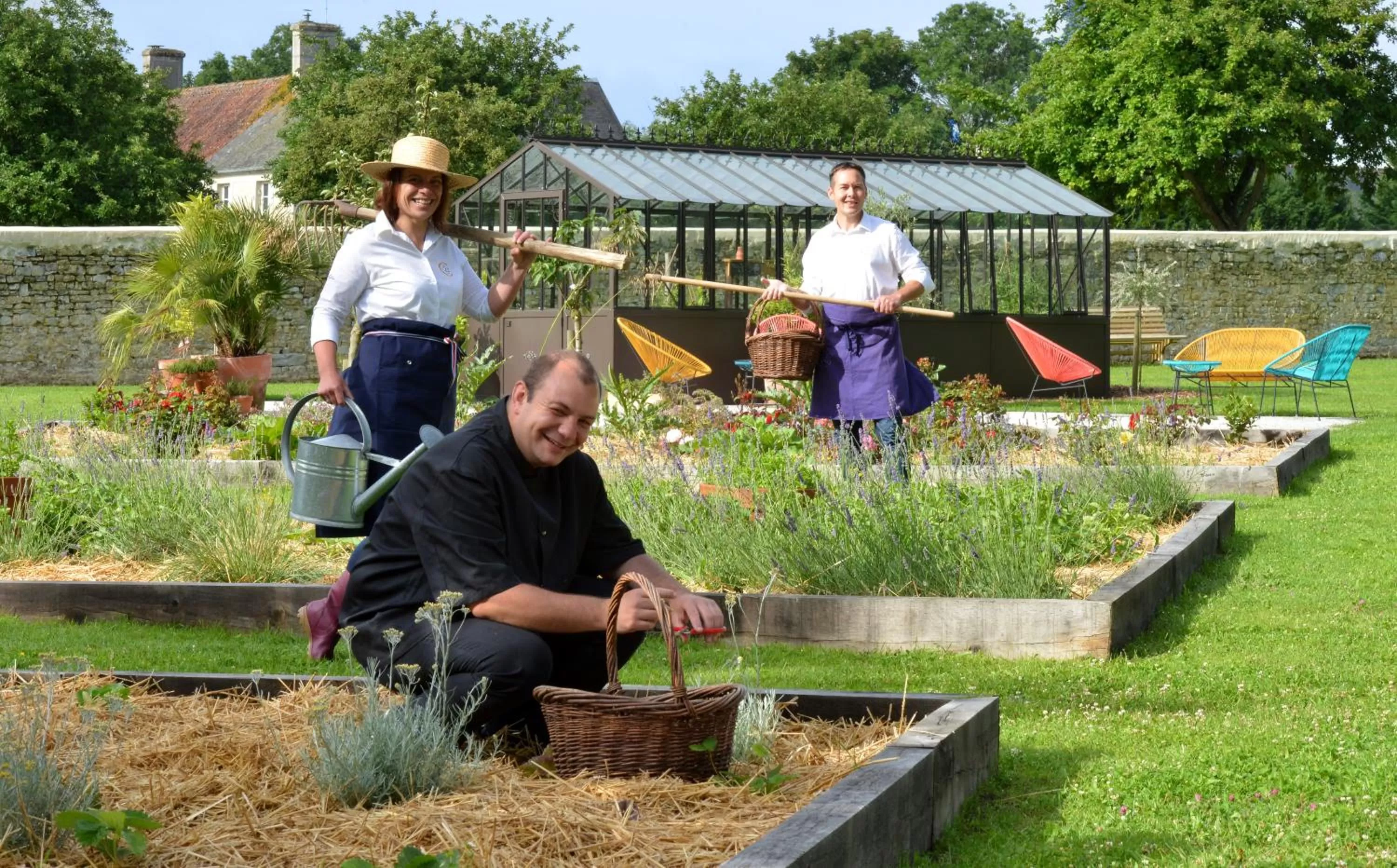 Staff in Château Saint Gilles - Bayeux