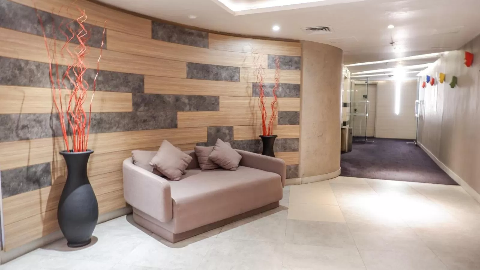 Seating area in Malyabhara Hotel