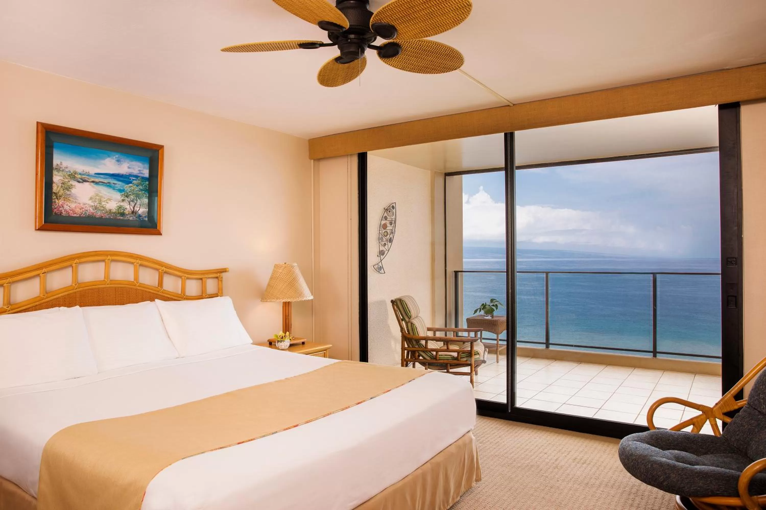 One-Bedroom Suite with Oceanfront View in Aston Mahana at Kaanapali