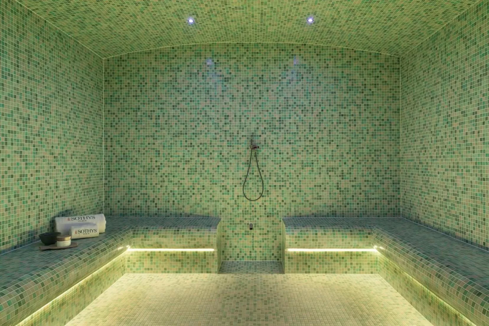 Steam room in Citadines Eurometropole Strasbourg