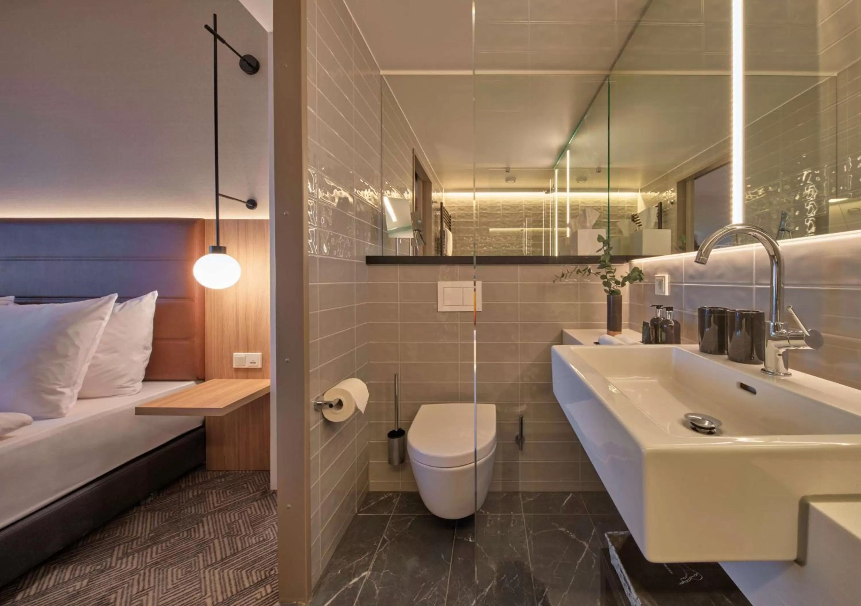 Bathroom in Adina Apartment Hotel Munich