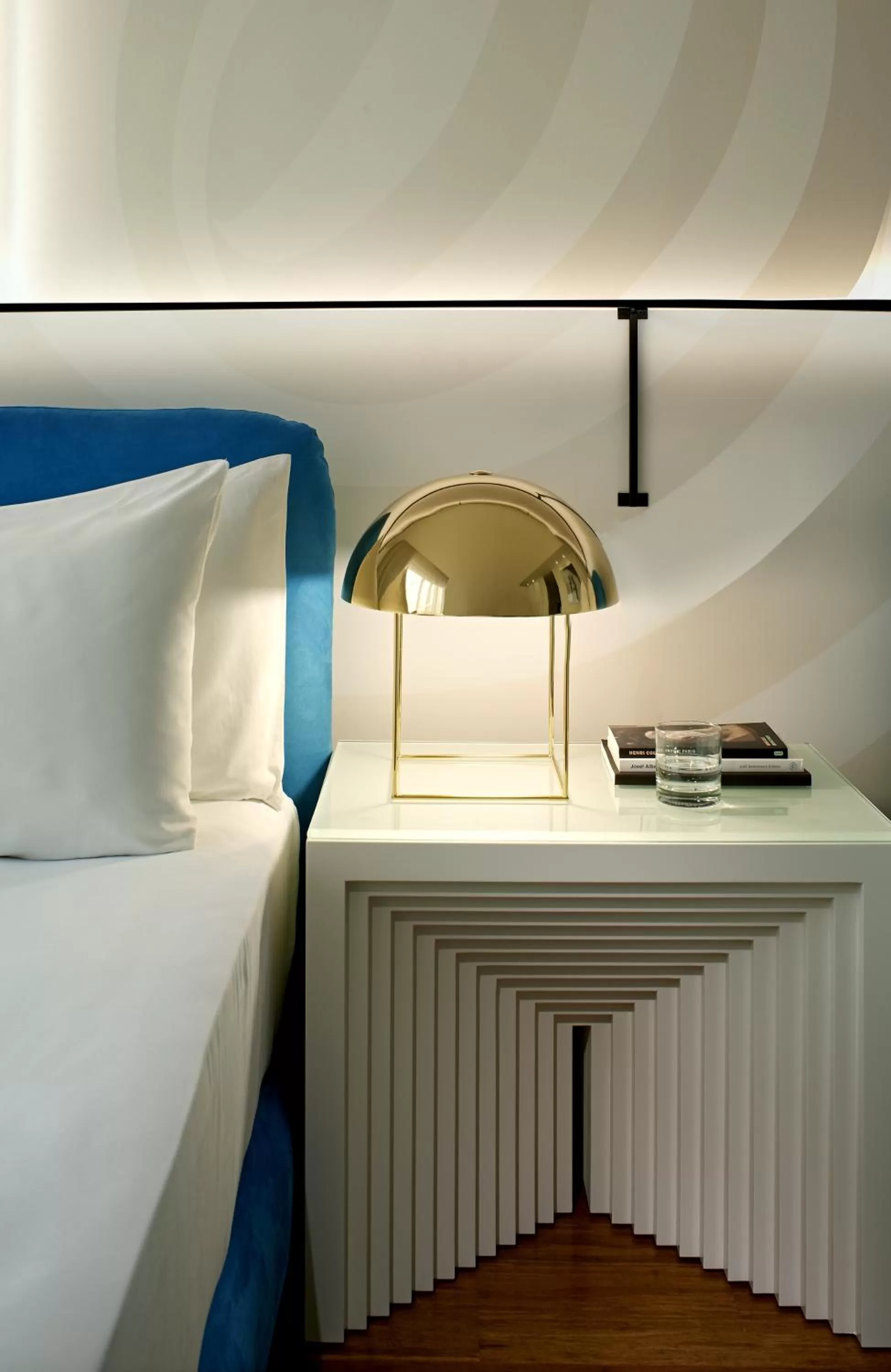 Decorative detail, Bed in Mondrian Los Angeles