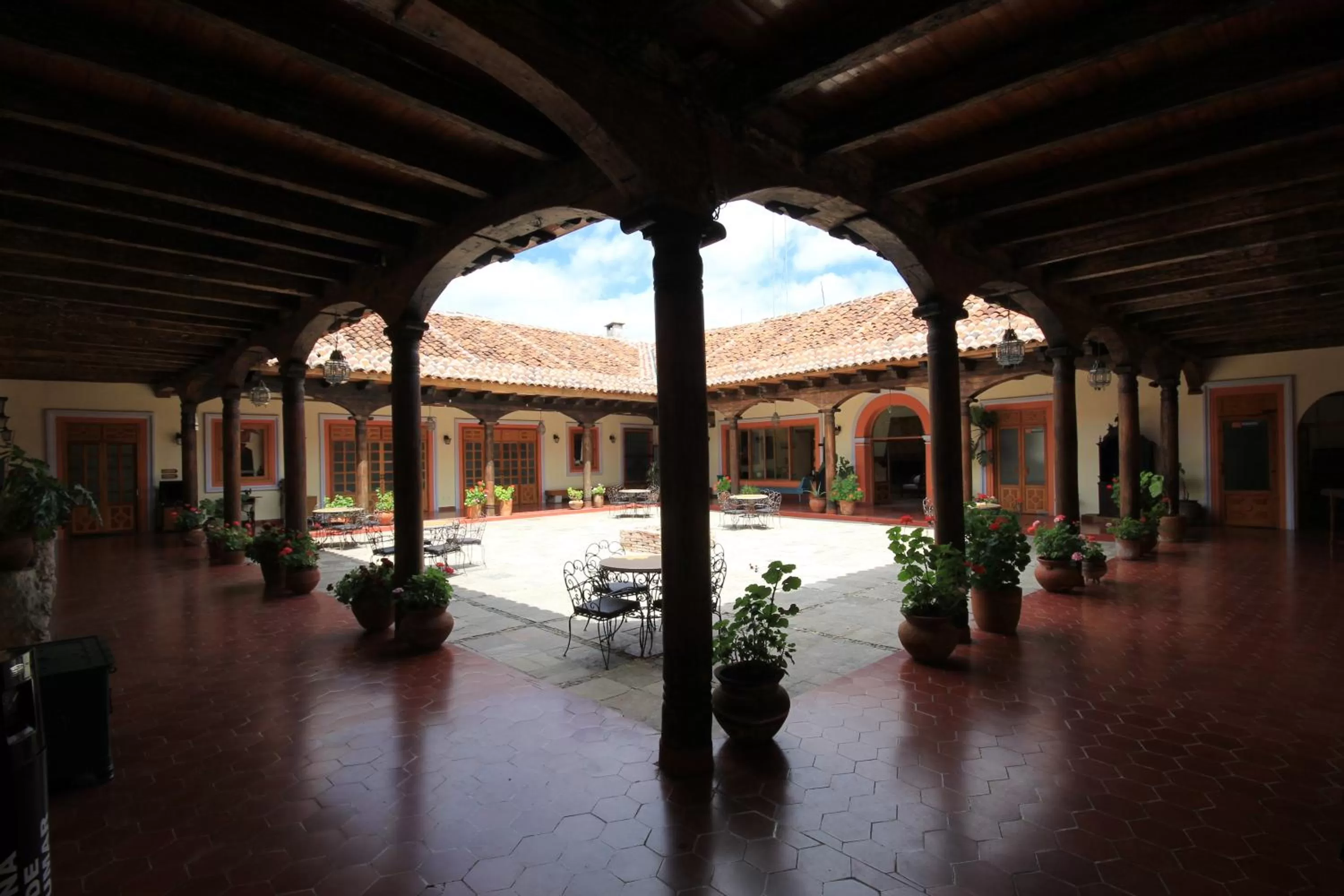 Patio in Hotel Diego de Mazariegos