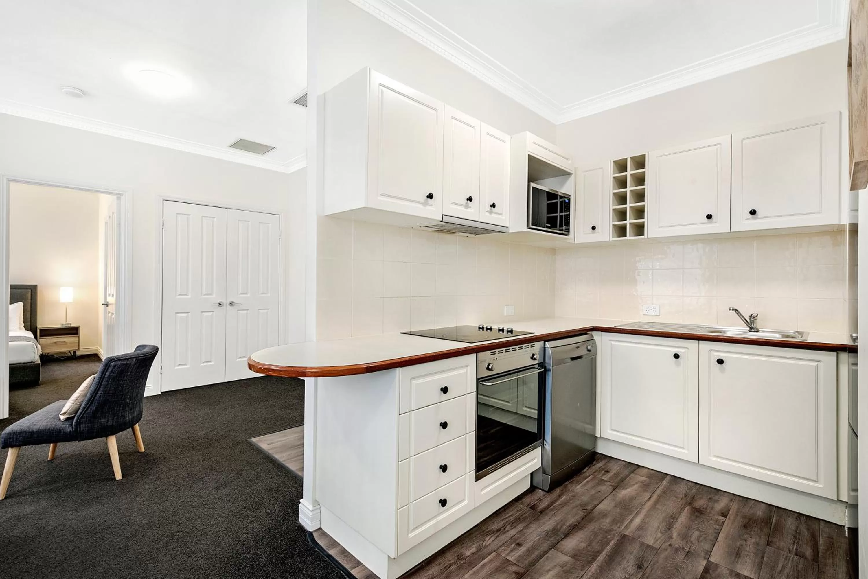 Kitchen or kitchenette in Rothbury Hotel