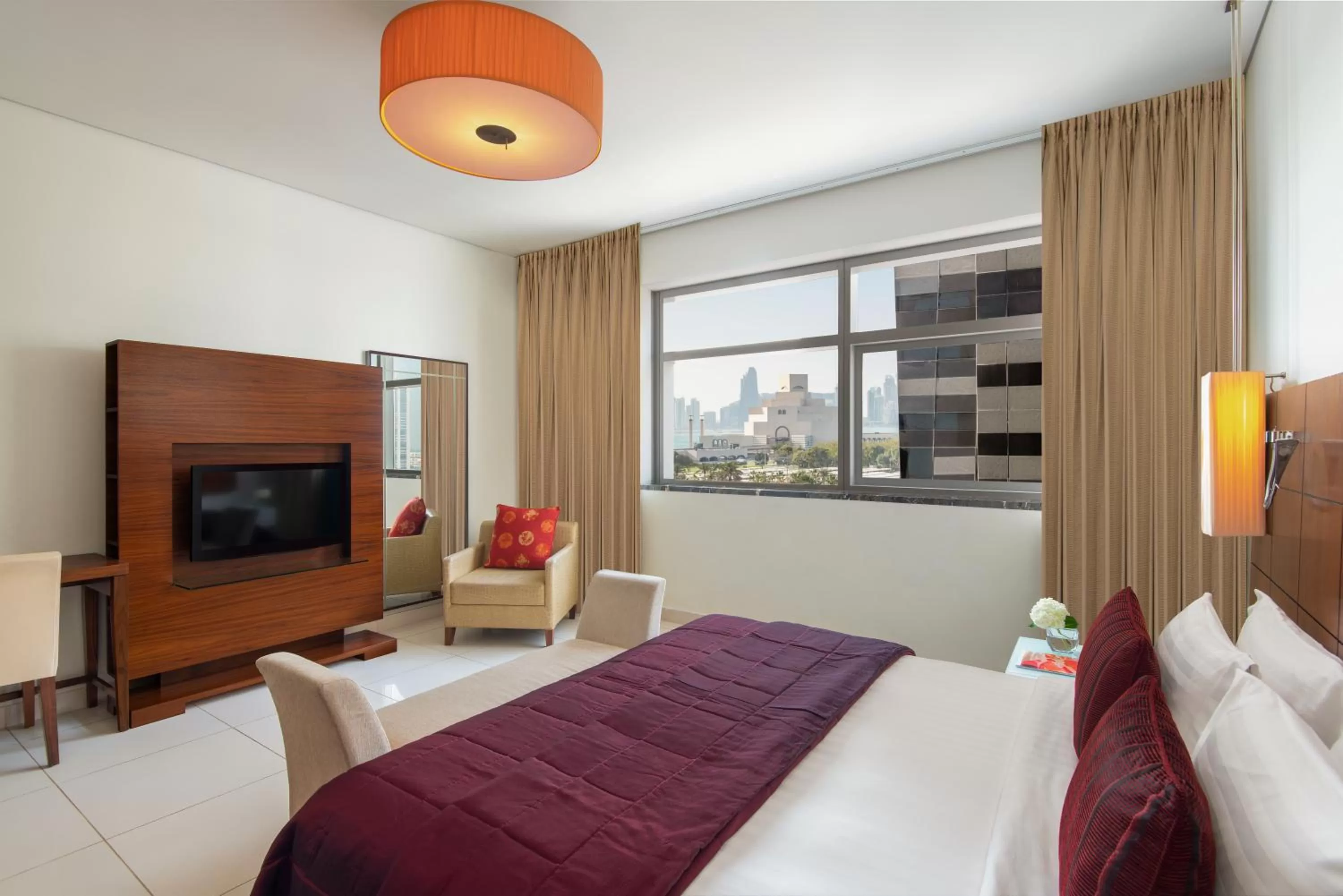 TV and multimedia, Bed in Fraser Suites Doha