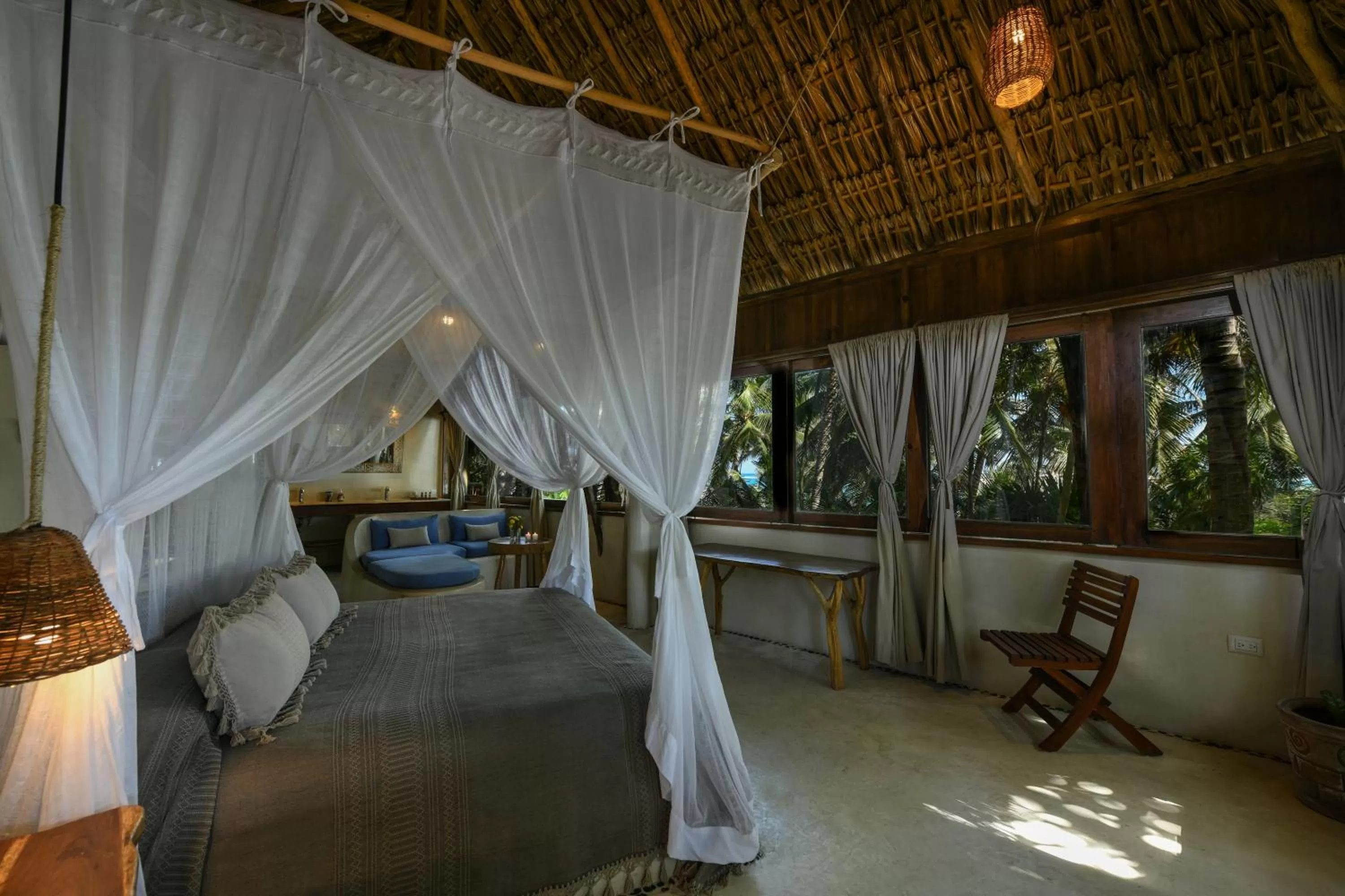 Bed in Diamante K - Inside Tulum National Park