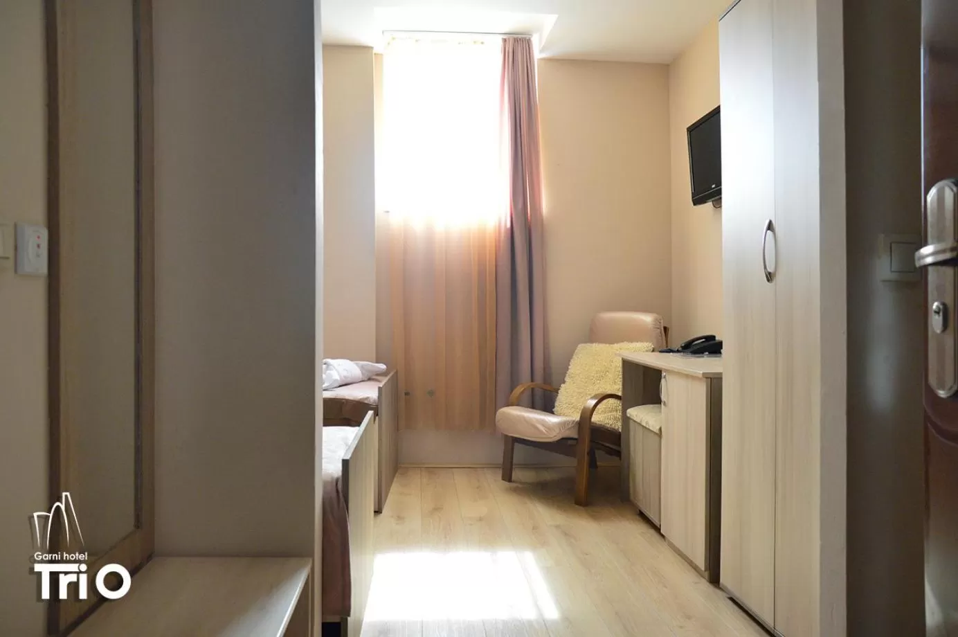 Decorative detail, Bed in Garni Hotel Tri O