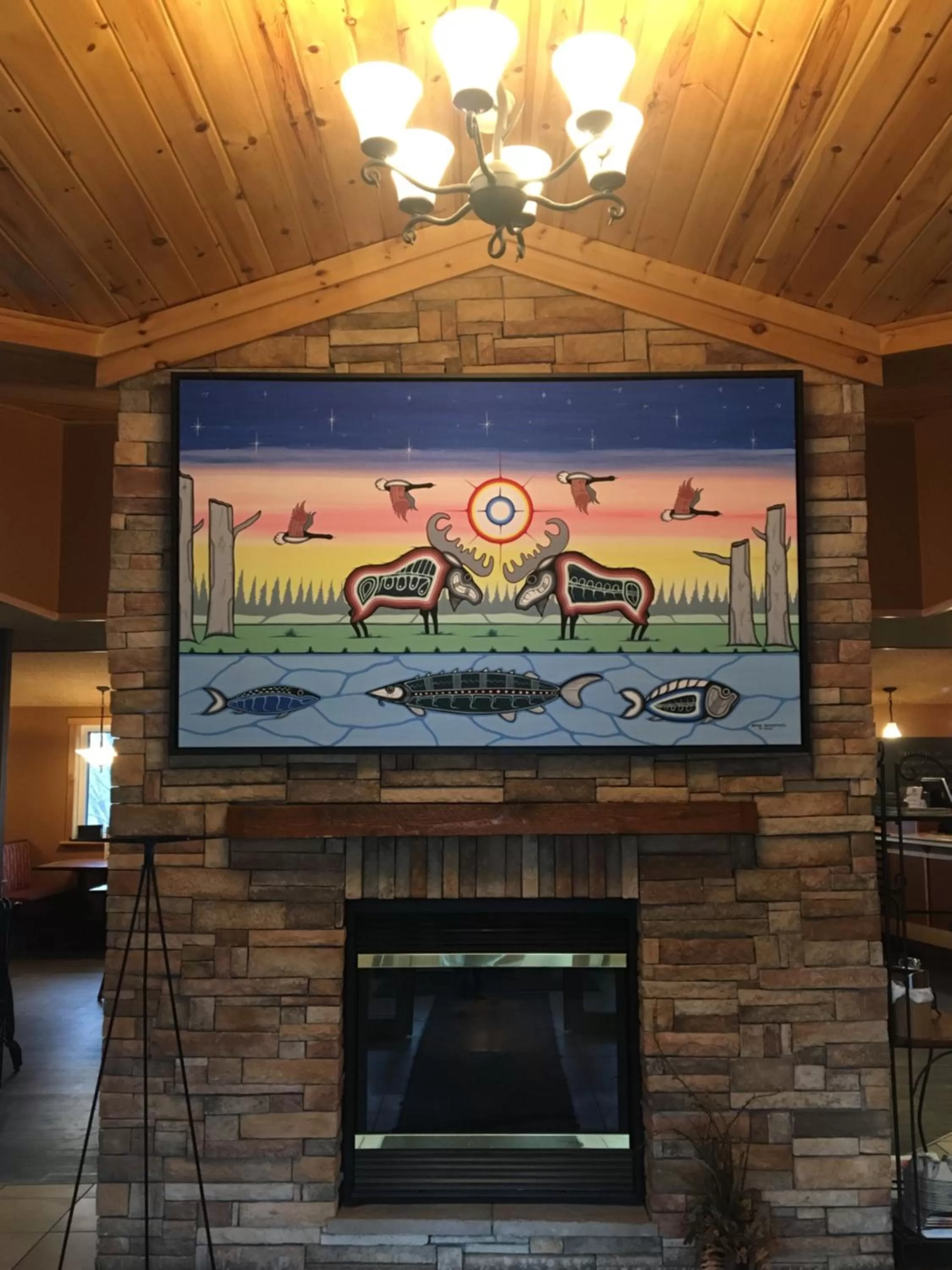 Lobby or reception in Howey Bay Motel