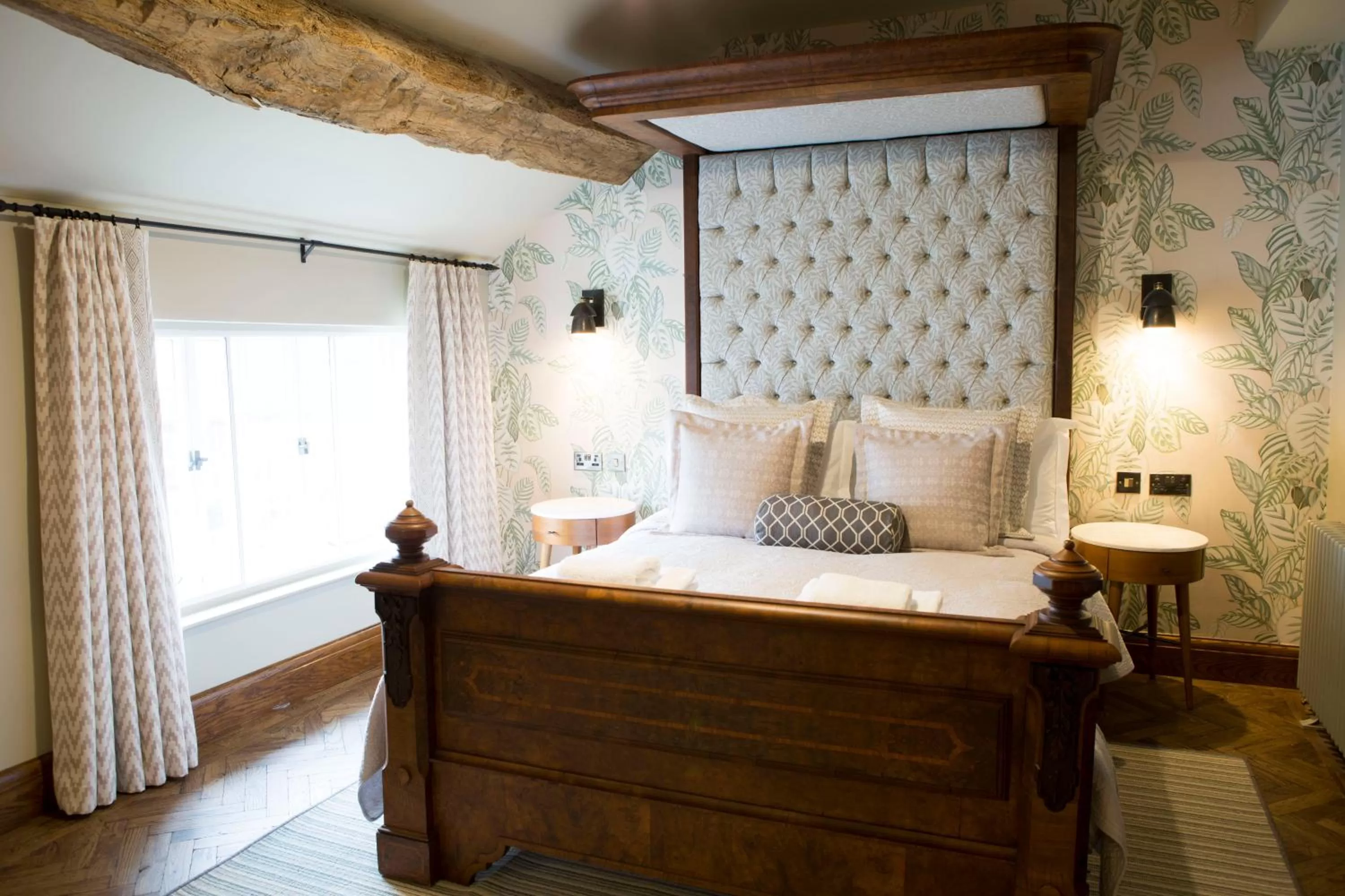 Bed in The Legh Arms Prestbury