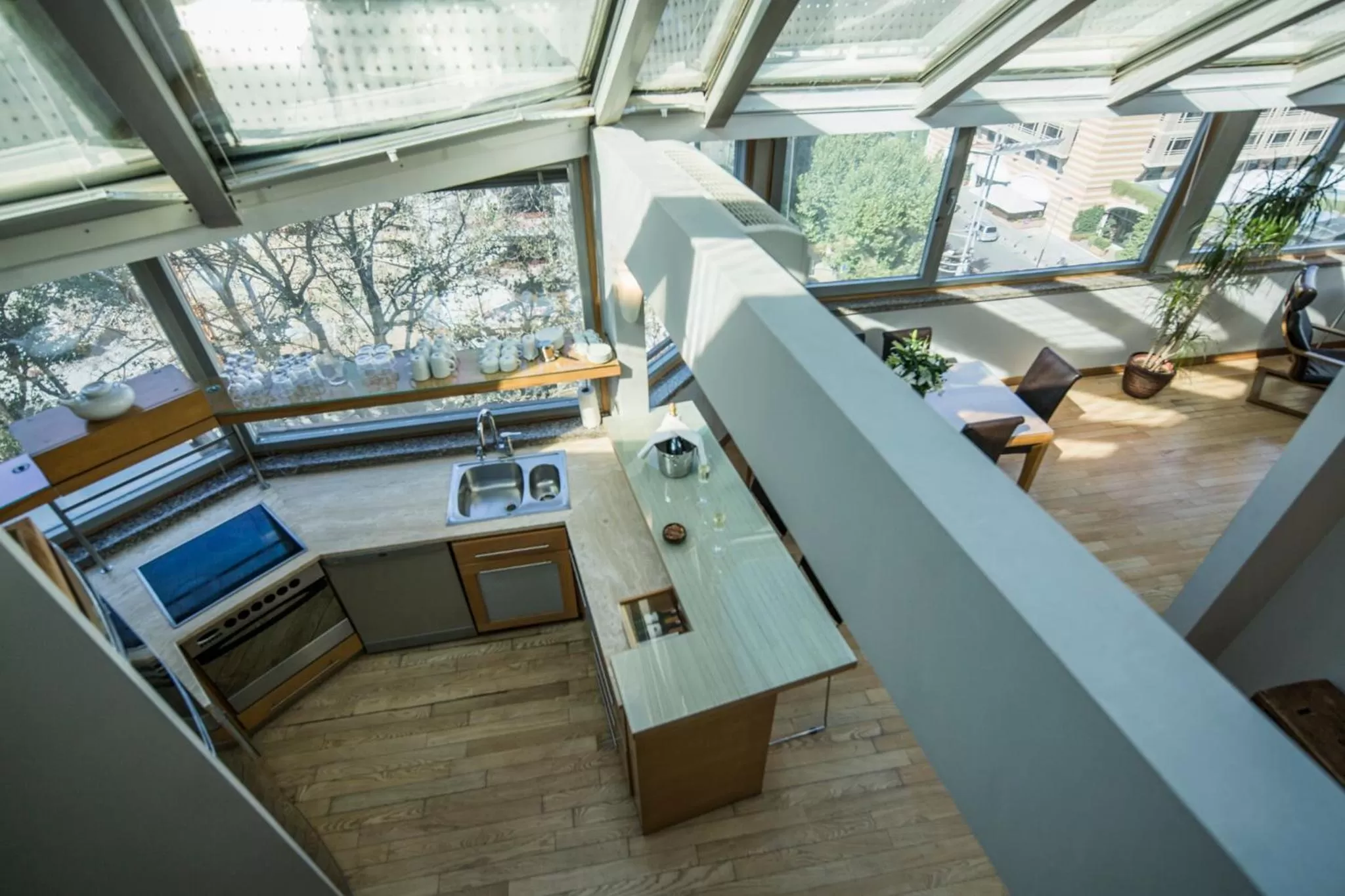 Bird's eye view in Taxim Suites Residences Istanbul