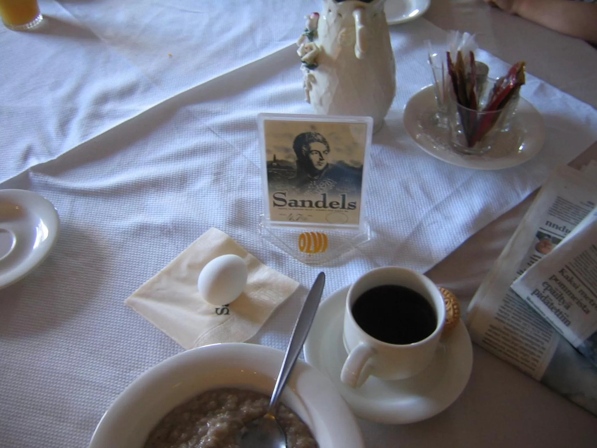 Breakfast in Hotelli Sandels