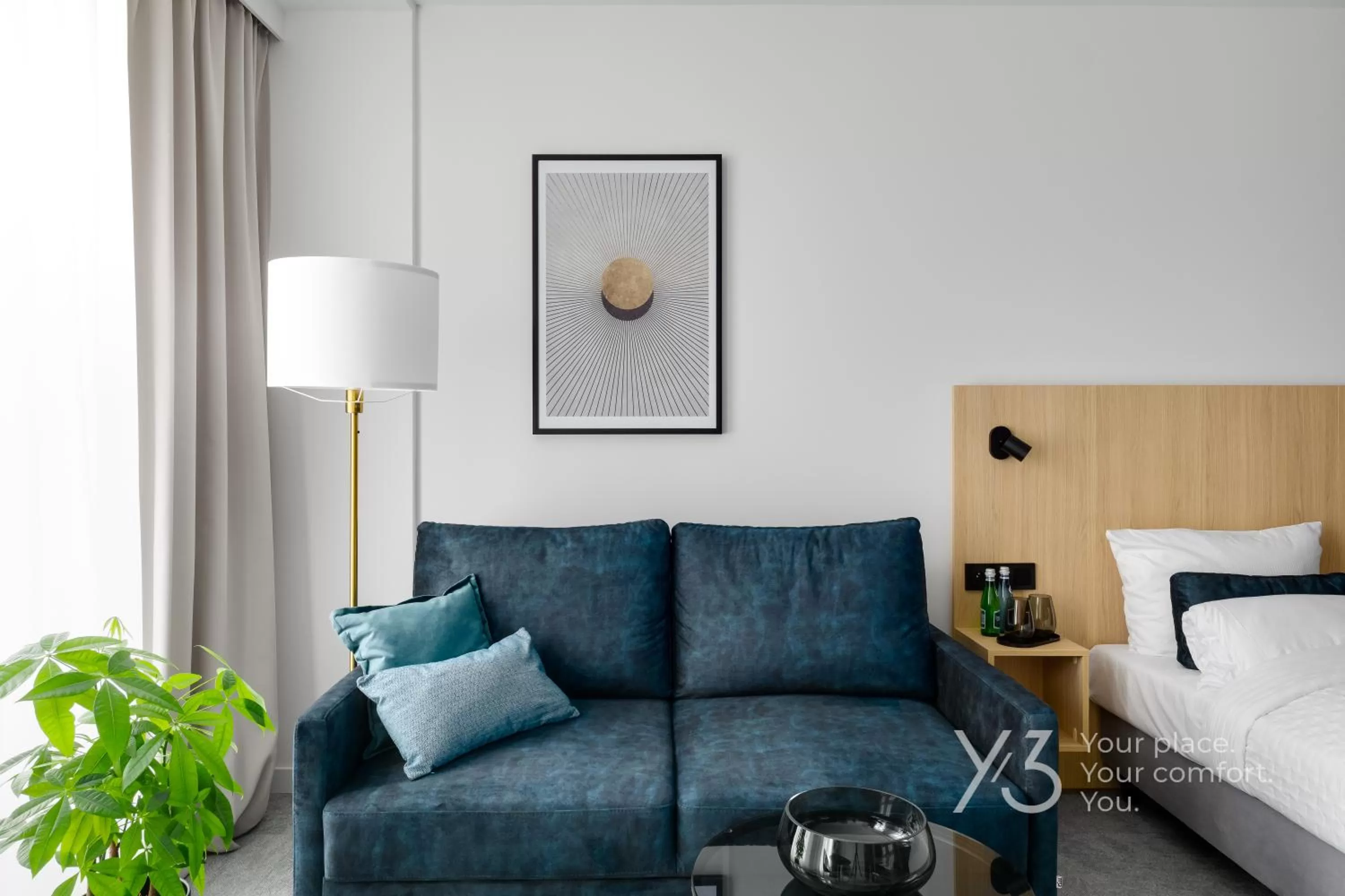 Seating area, Bed in Saint Martin by Y3 Hotels, Old Town with Wellness