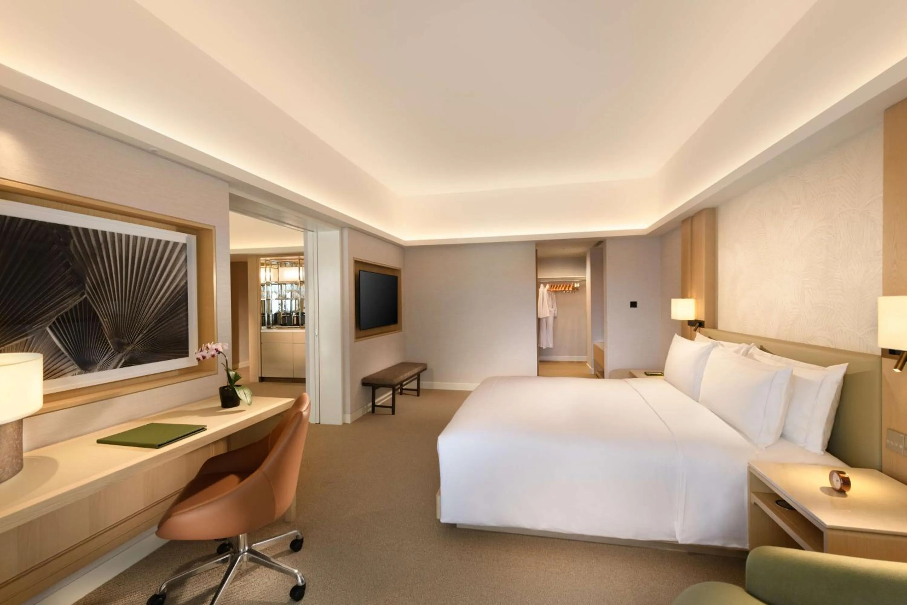 Bed in Conrad Singapore Orchard