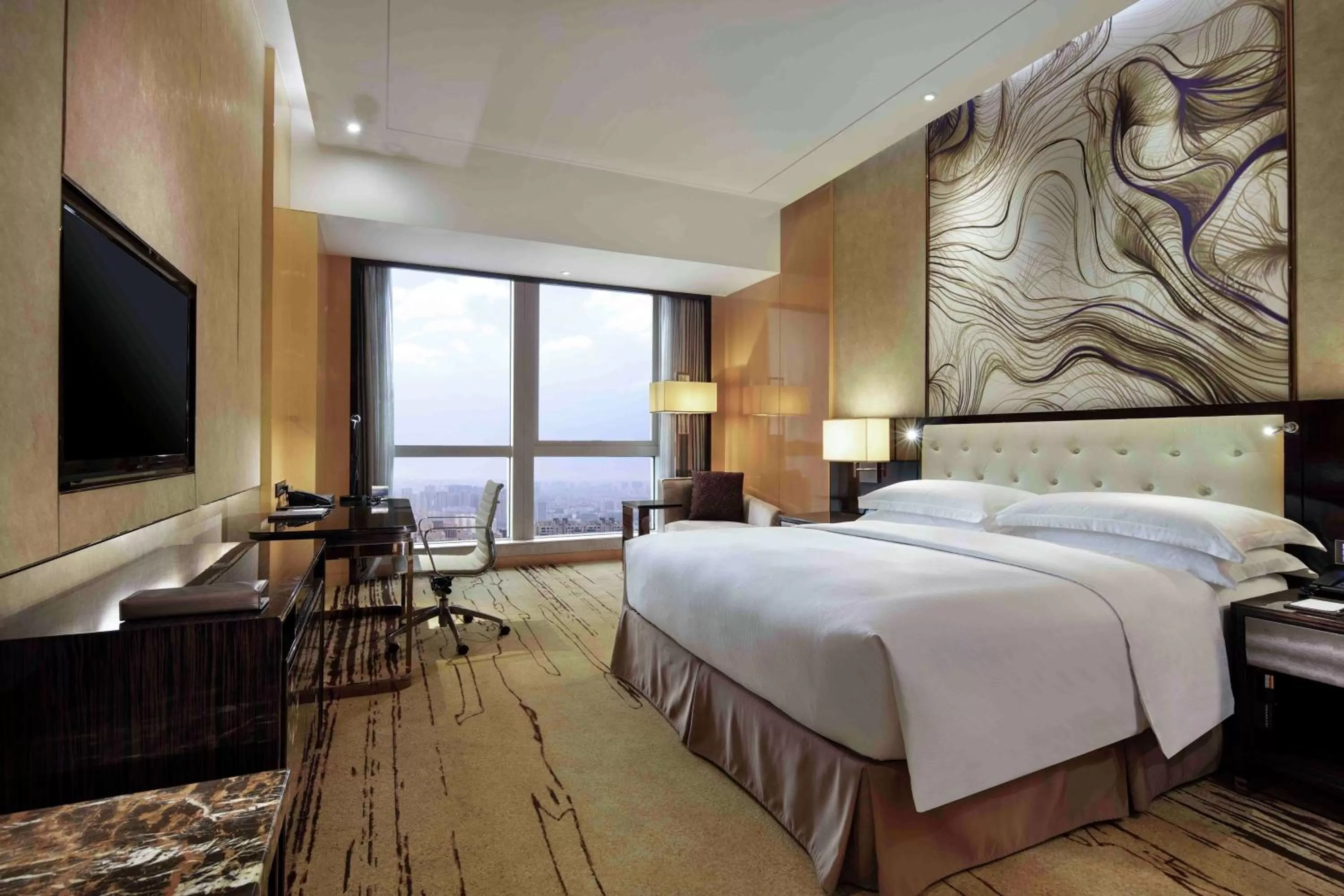 Bedroom, Bed in Hilton Zhengzhou