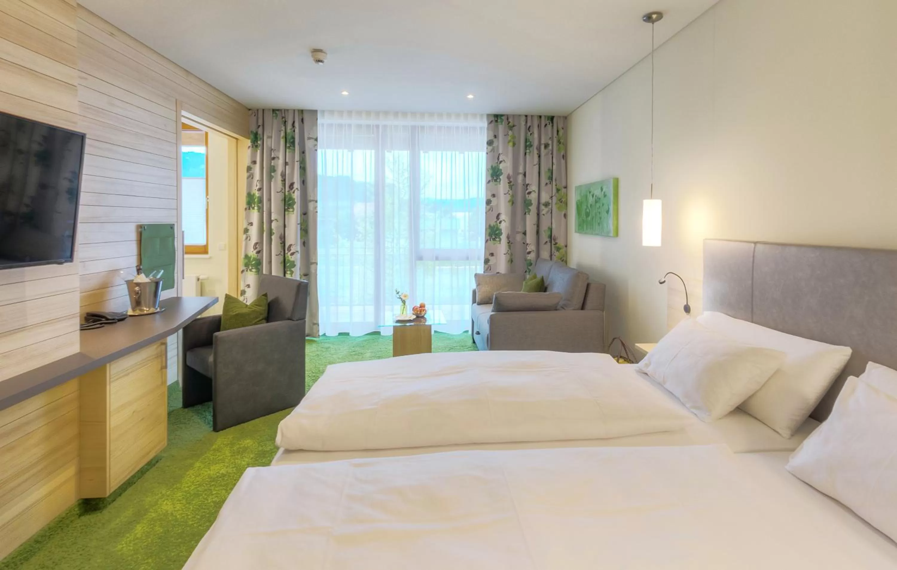 Bed in Mosers Blume Relax & Genuss Hotel