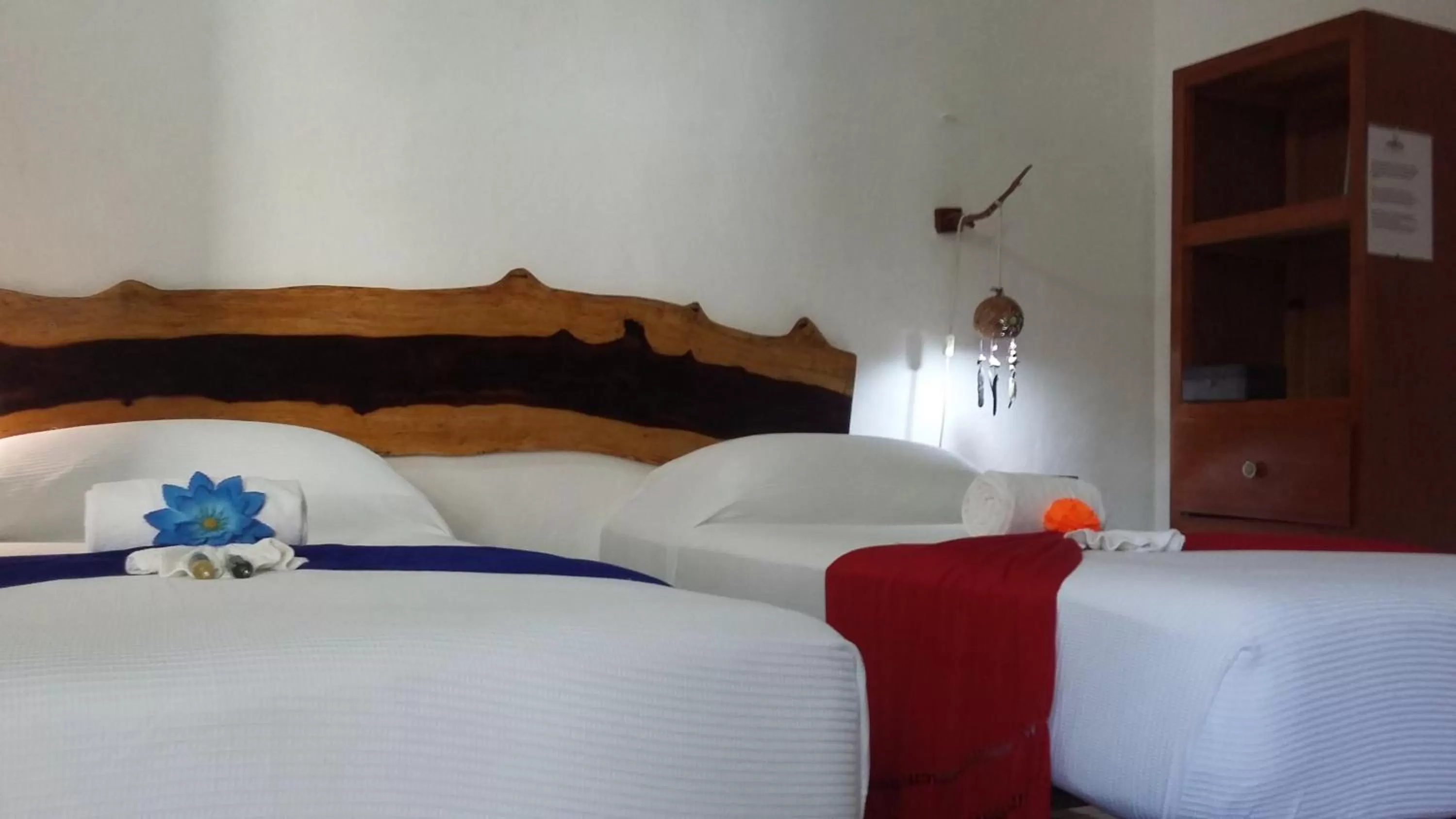 Bed in Pacha Tulum Boutique Hotel